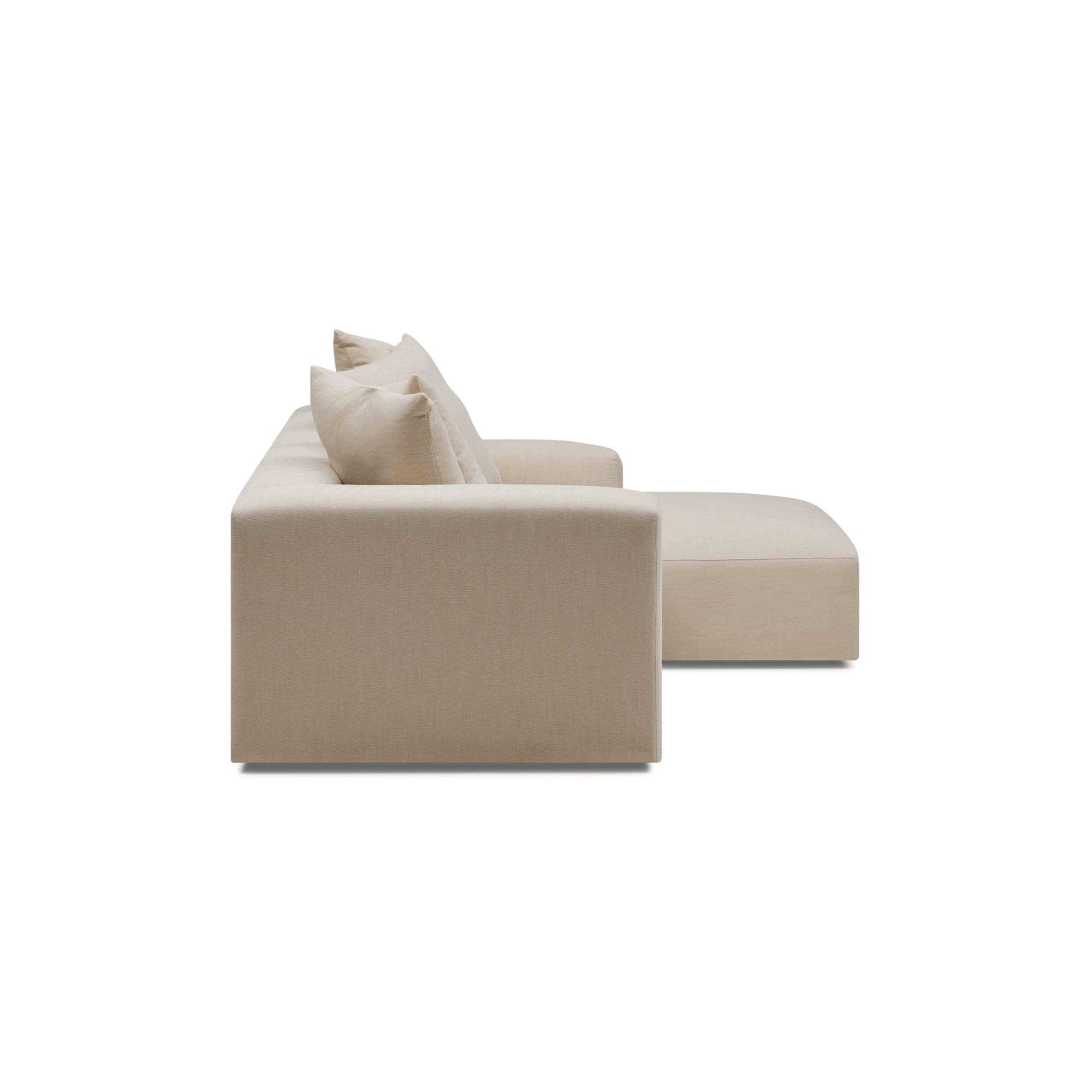 Madrid Modular Sofa Dutch White 2 Seat Right