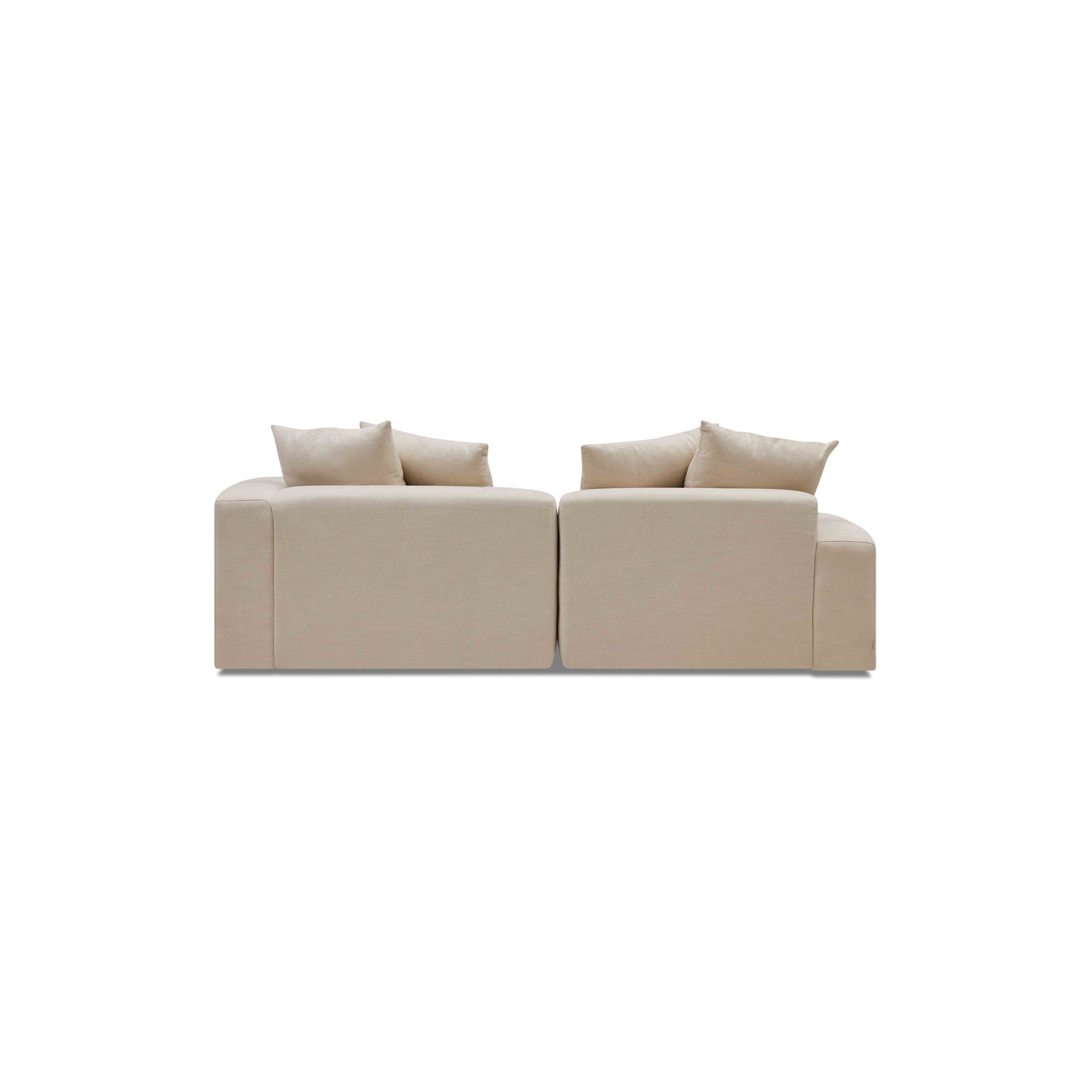 Madrid Modular Sofa Dutch White 2 Seat Right