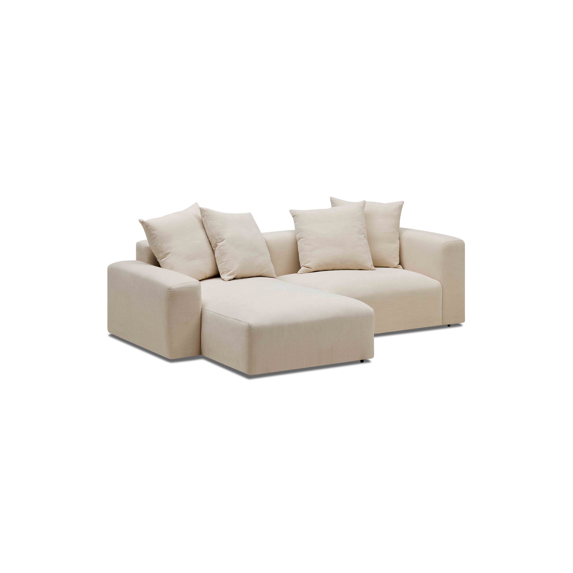 Madrid Modular Sofa Dutch White 2 Seat Left