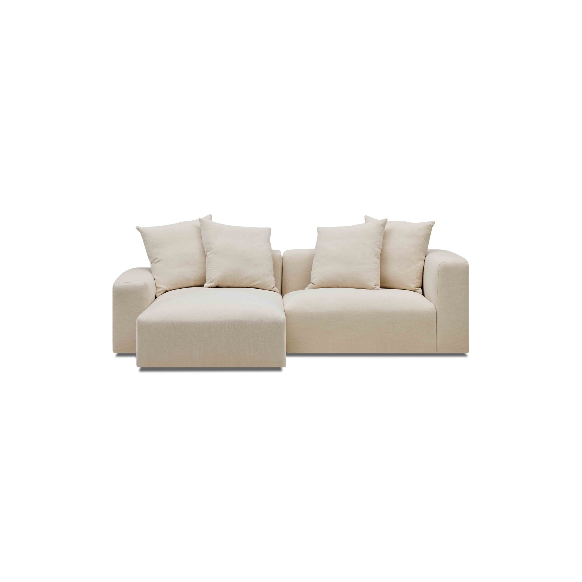 Madrid Modular Sofa Dutch White 2 Seat Left