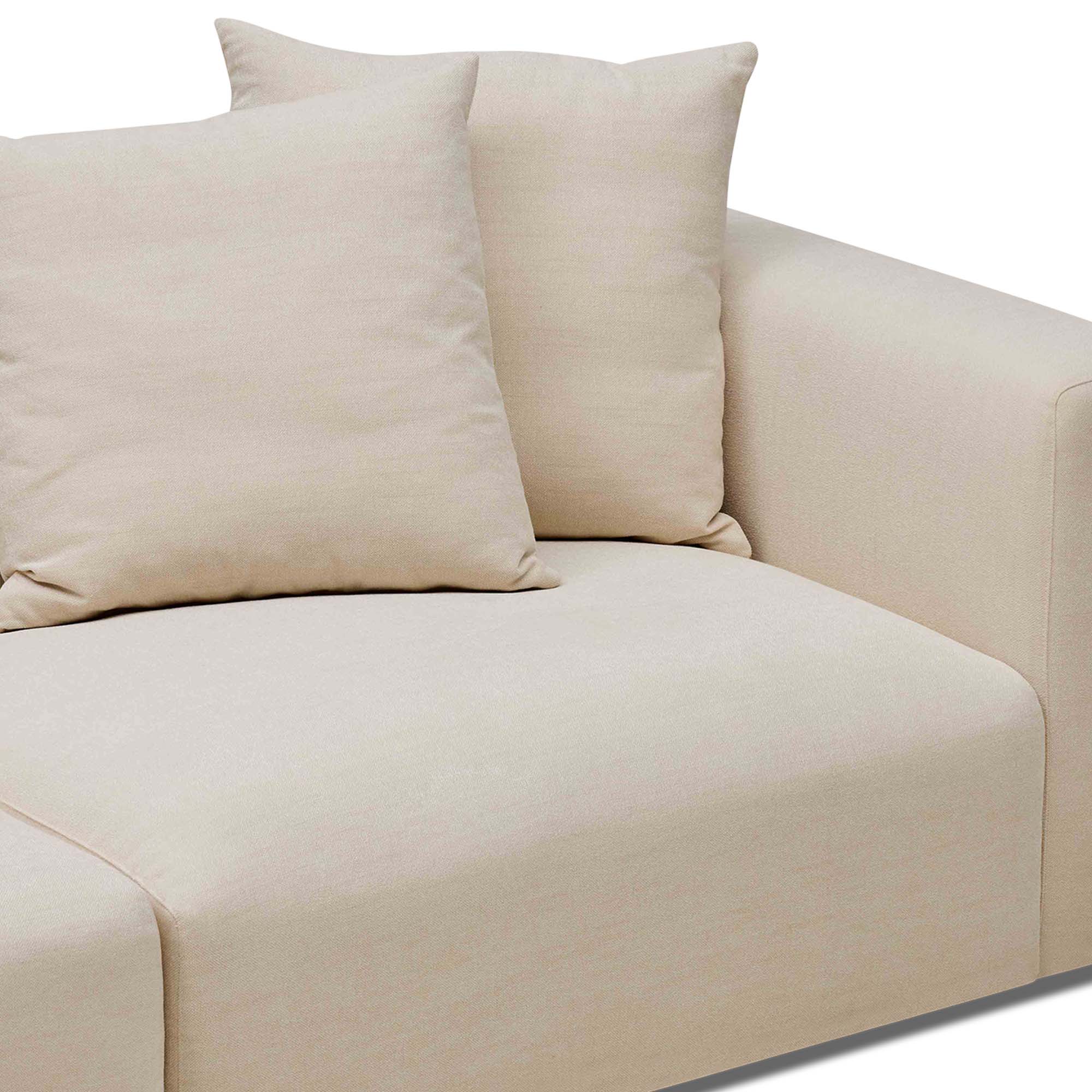 Madrid Modular Sofa Dutch White 3 Seat Left