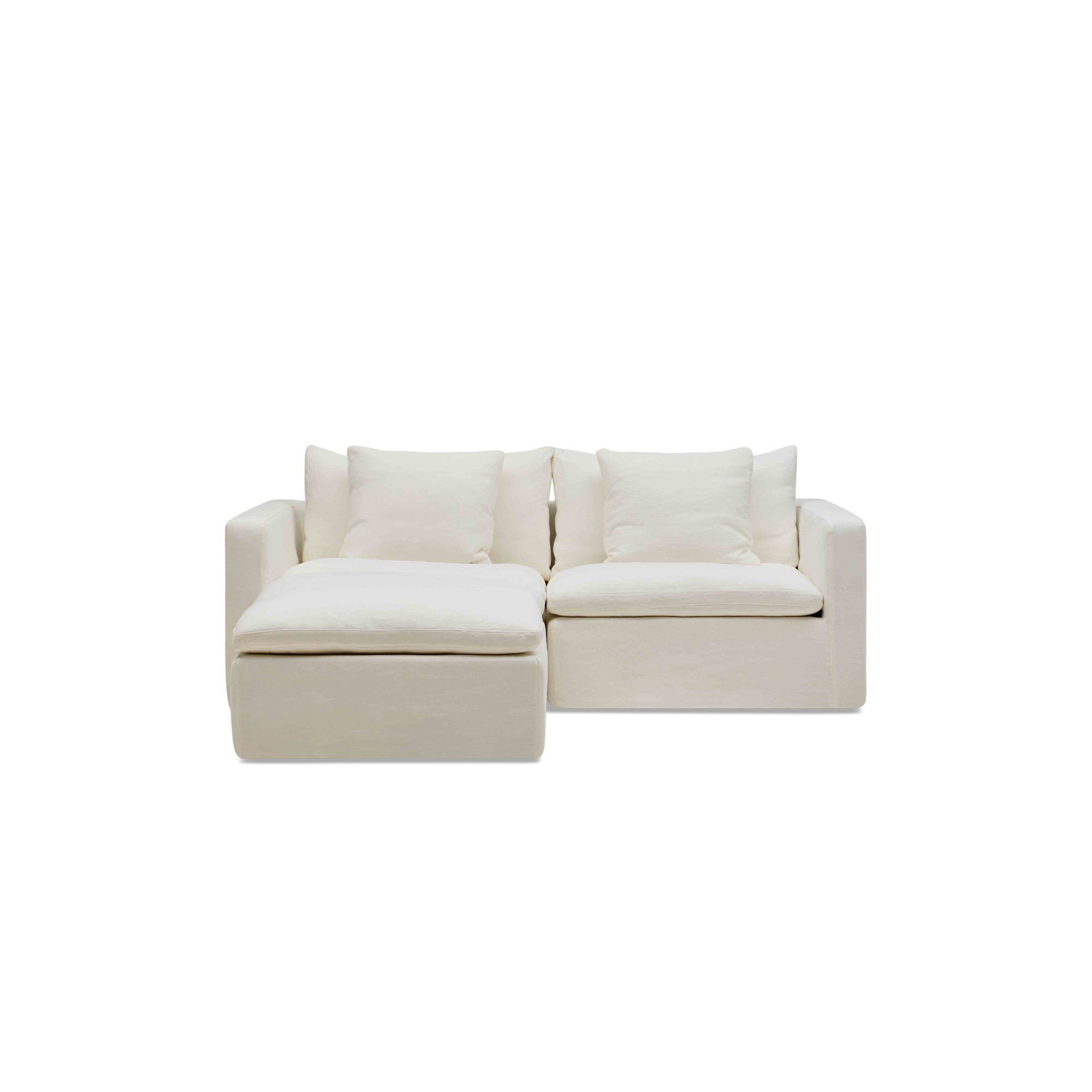 Cape Modular Sofa Snow 2 Seat with Ottoman