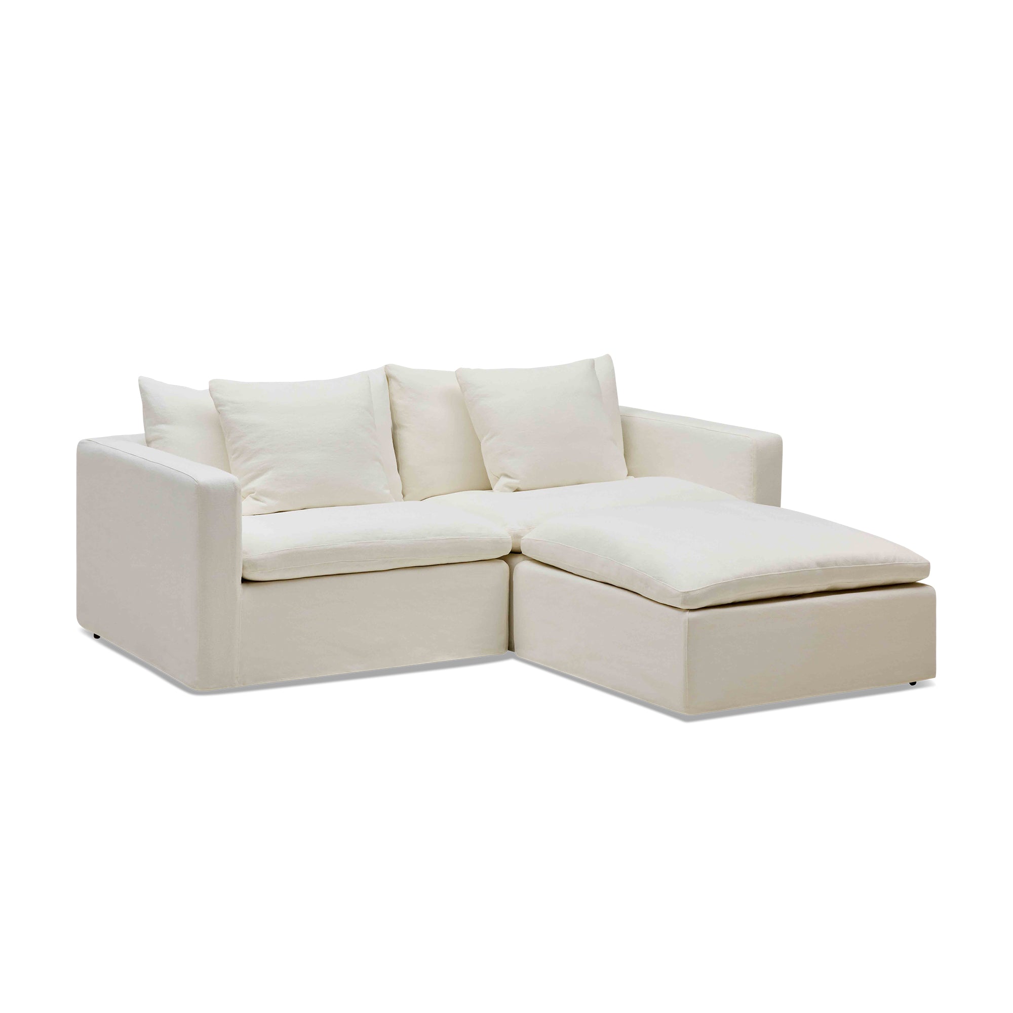 Cape Modular Sofa Snow 2 Seat with Ottoman