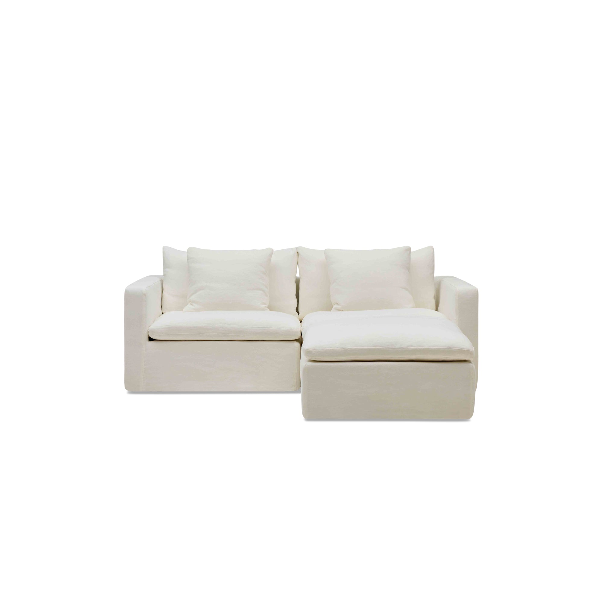 Cape Modular Sofa Snow 2 Seat with Ottoman