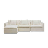 Cape Modular Sofa Snow 3 Seat with Ottoman