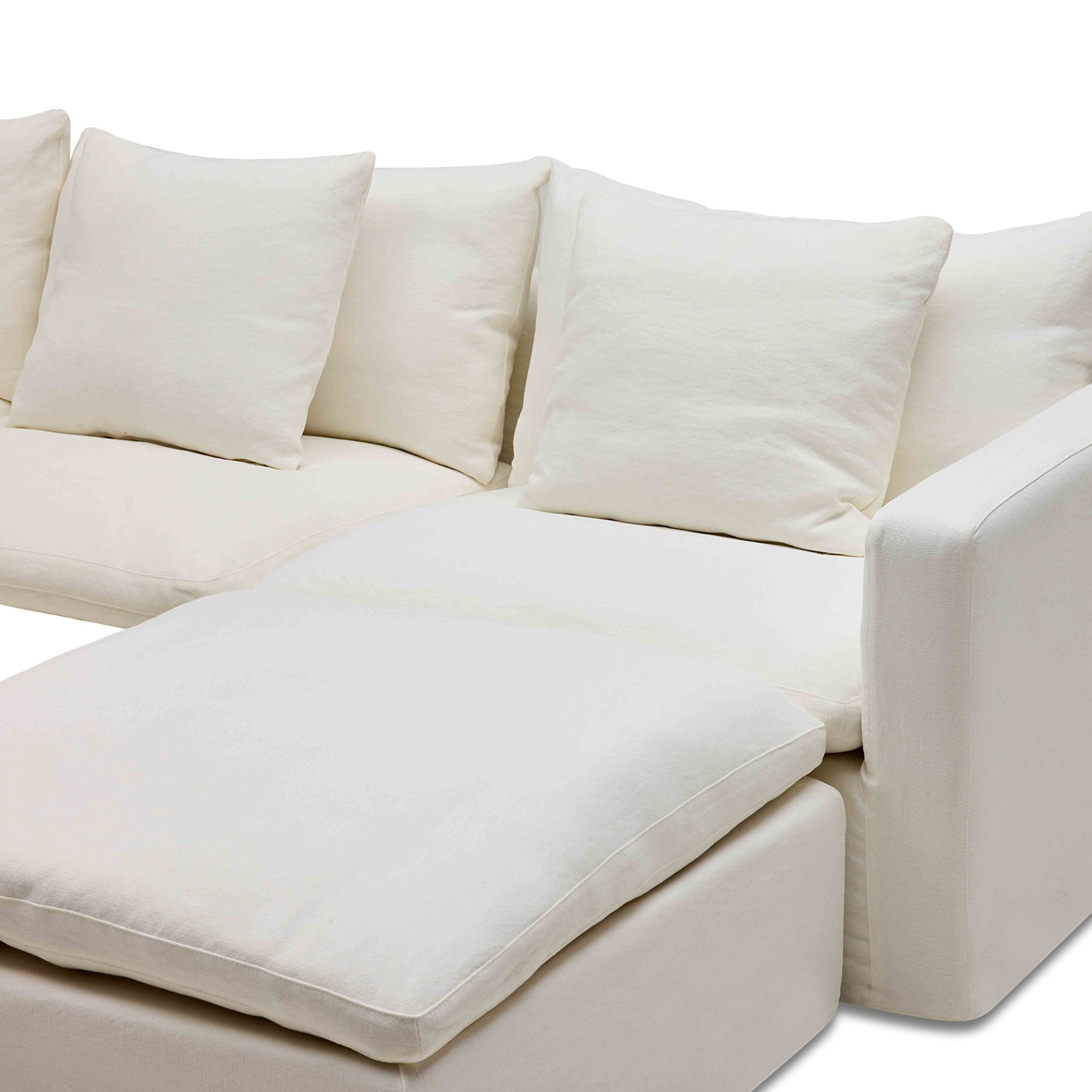 Cape Modular Sofa Snow 3 Seat with Ottoman