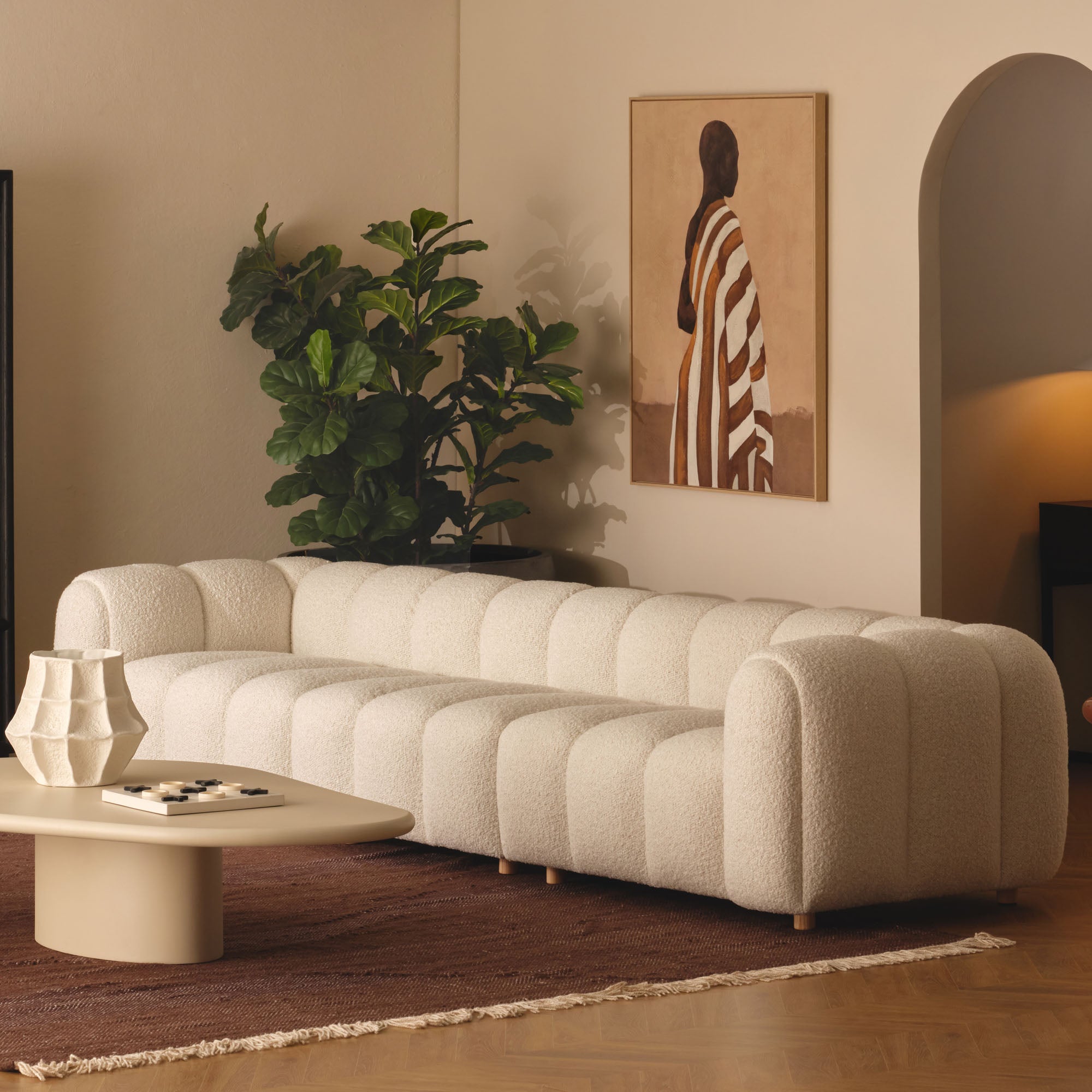 Cloud Modular Sofa Angora 3 Seat