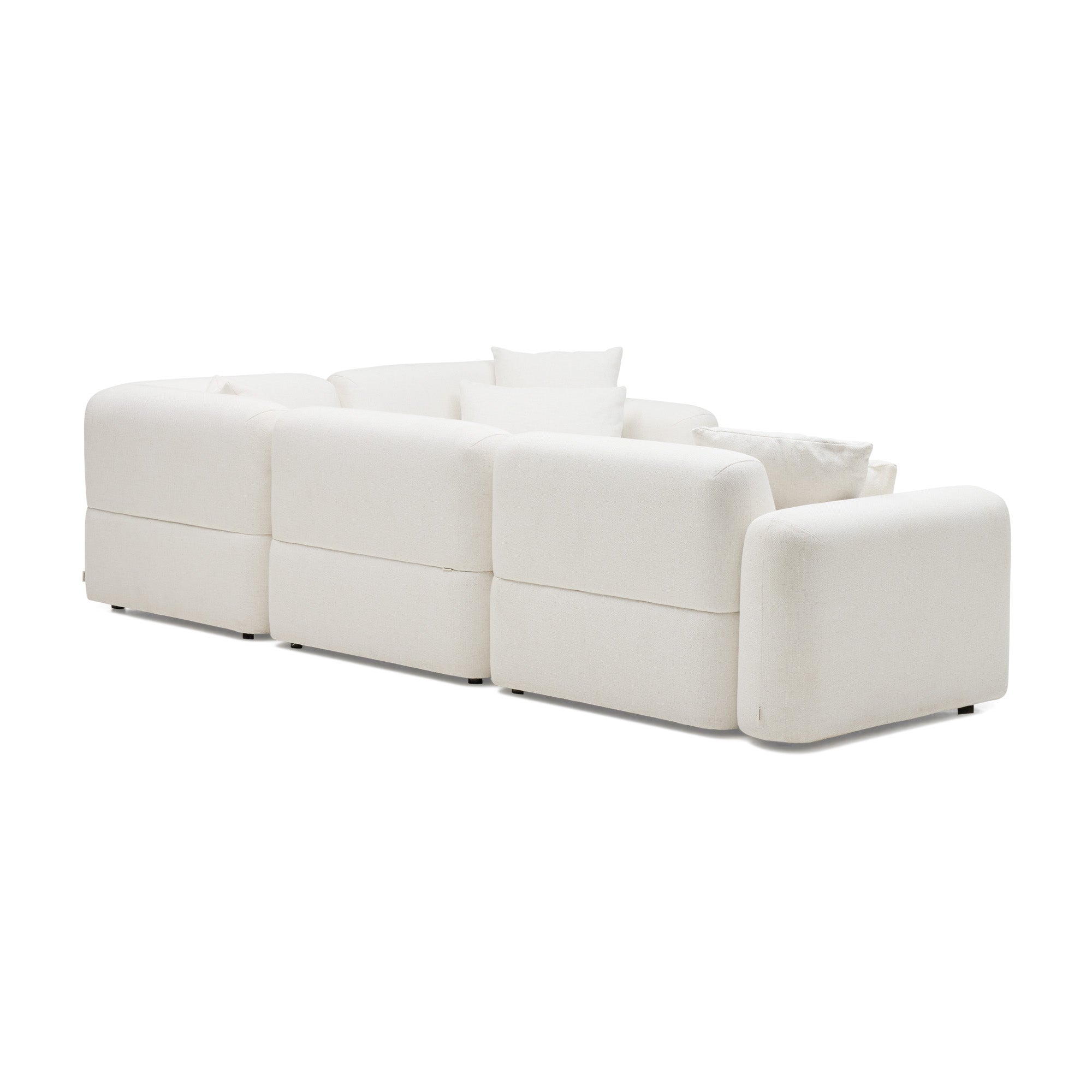 Pascal Modular Sofa Ivory White 4 Seat Corner
