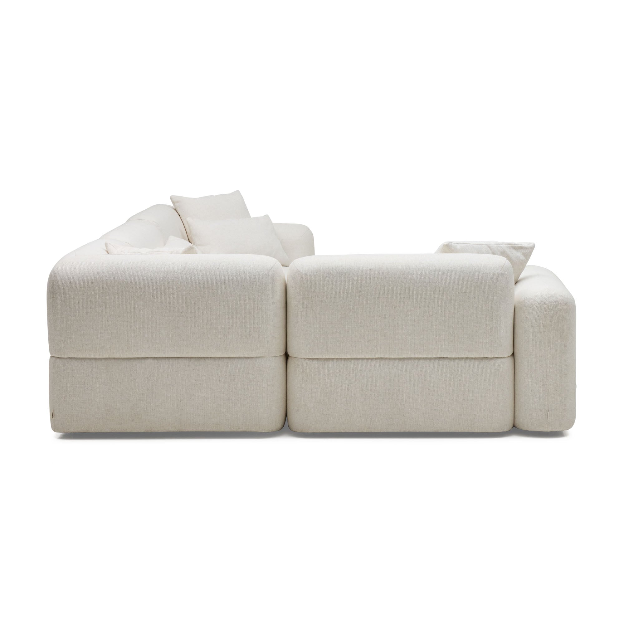 Pascal Modular Sofa Ivory White 4 Seat Corner