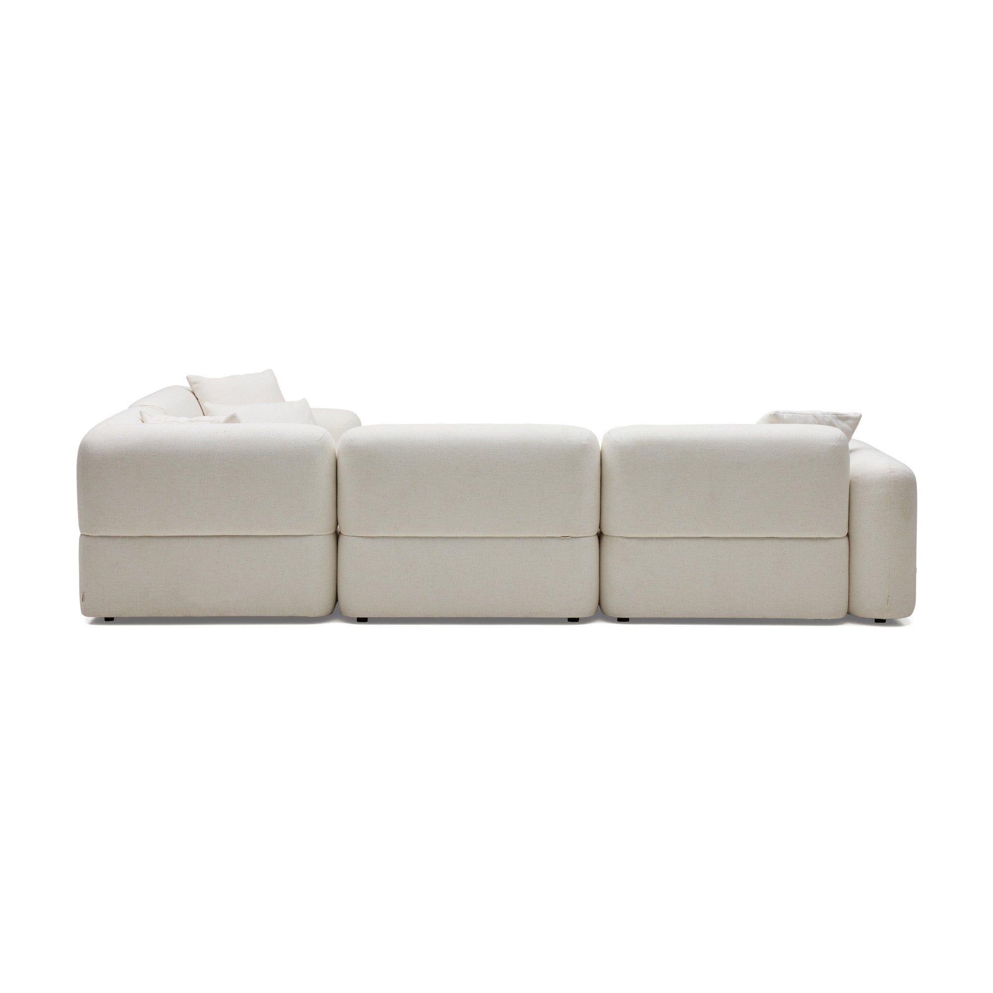 Pascal Modular Sofa Ivory White 4 Seat Corner