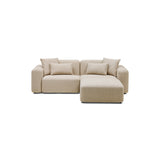 Pascal Modular Sofa Biscuit 2 Seat with Ottoman