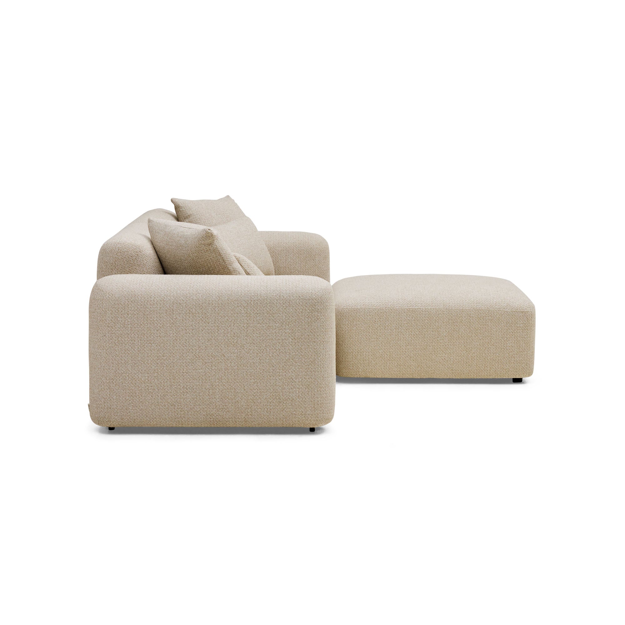Pascal Modular Sofa Biscuit 2 Seat with Ottoman