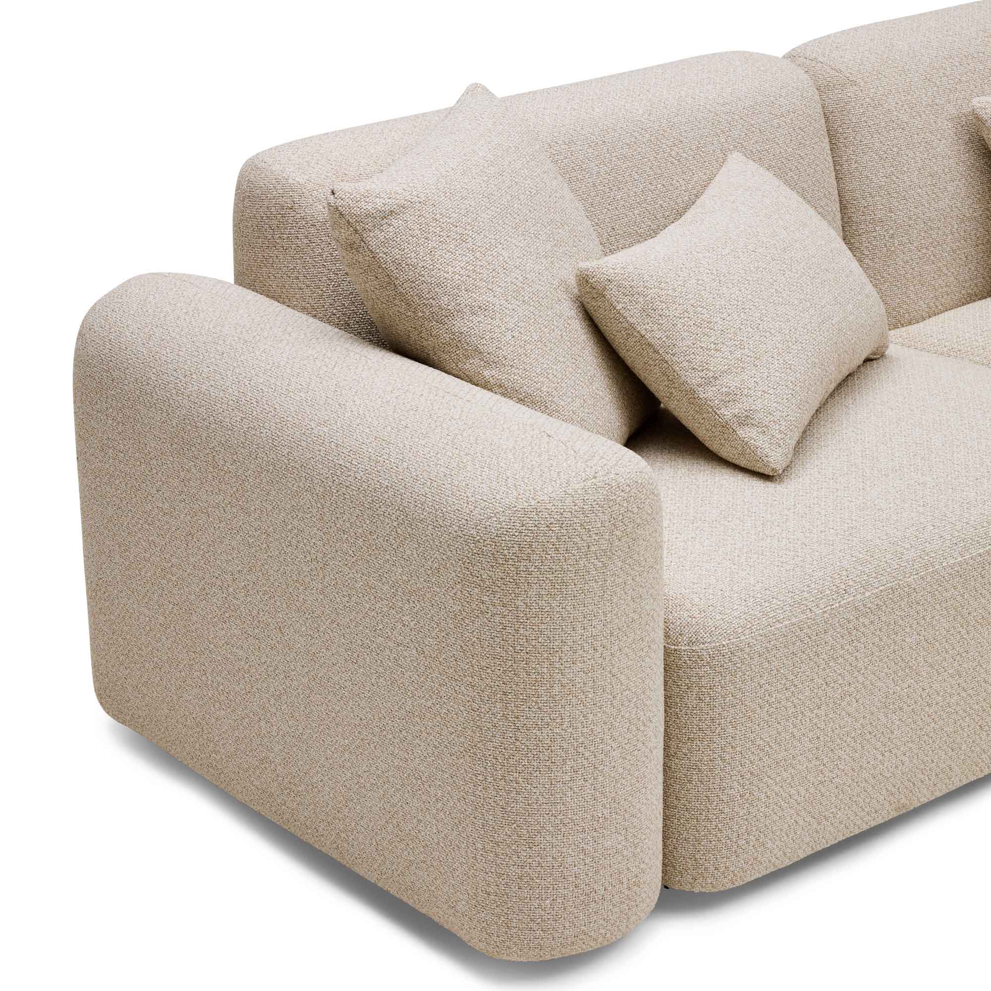 Pascal Modular Sofa Biscuit 2 Seat with Ottoman