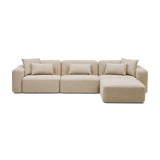 Pascal Modular Sofa Biscuit 3 Seat with Ottoman