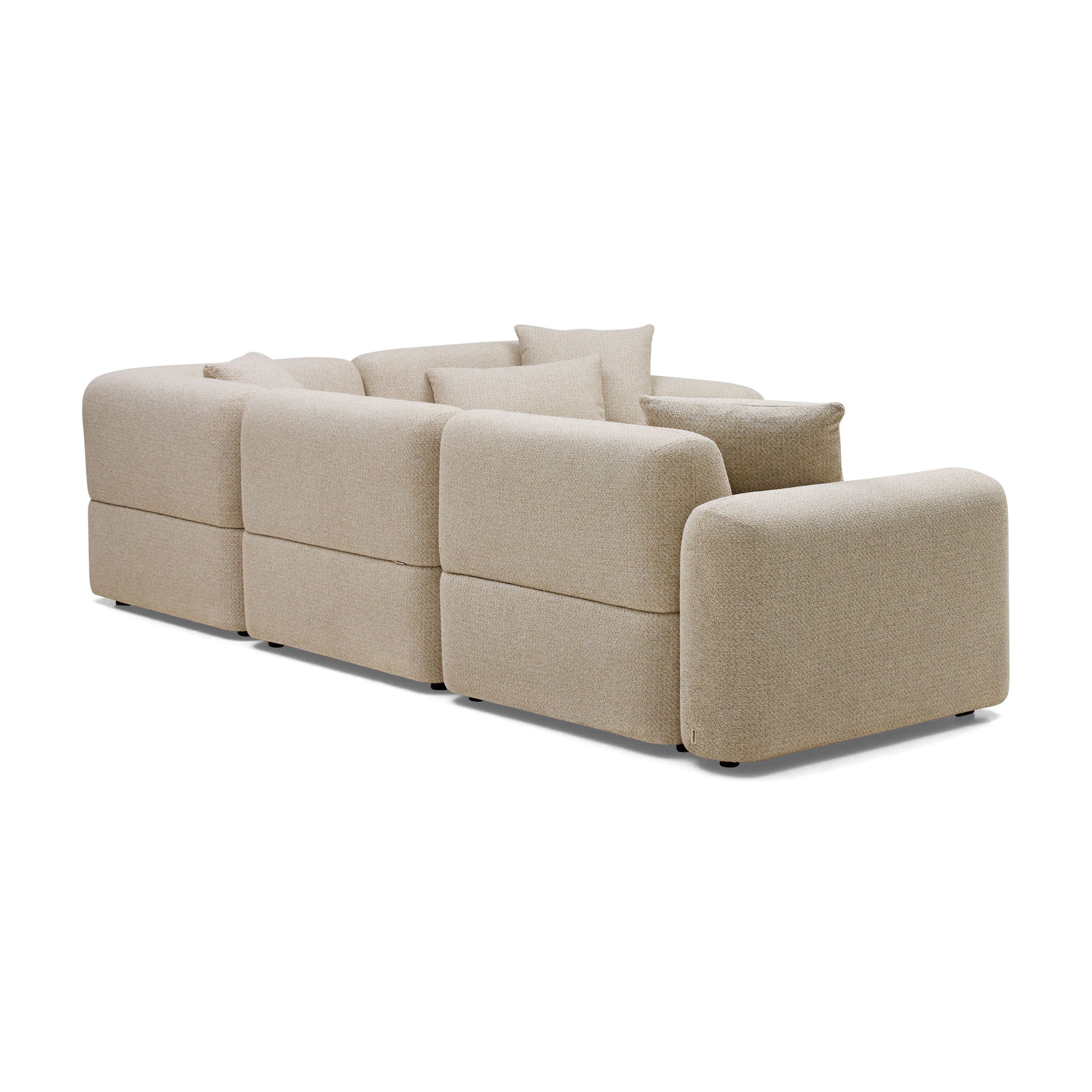 Pascal Modular Sofa Biscuit 4 Seat Corner
