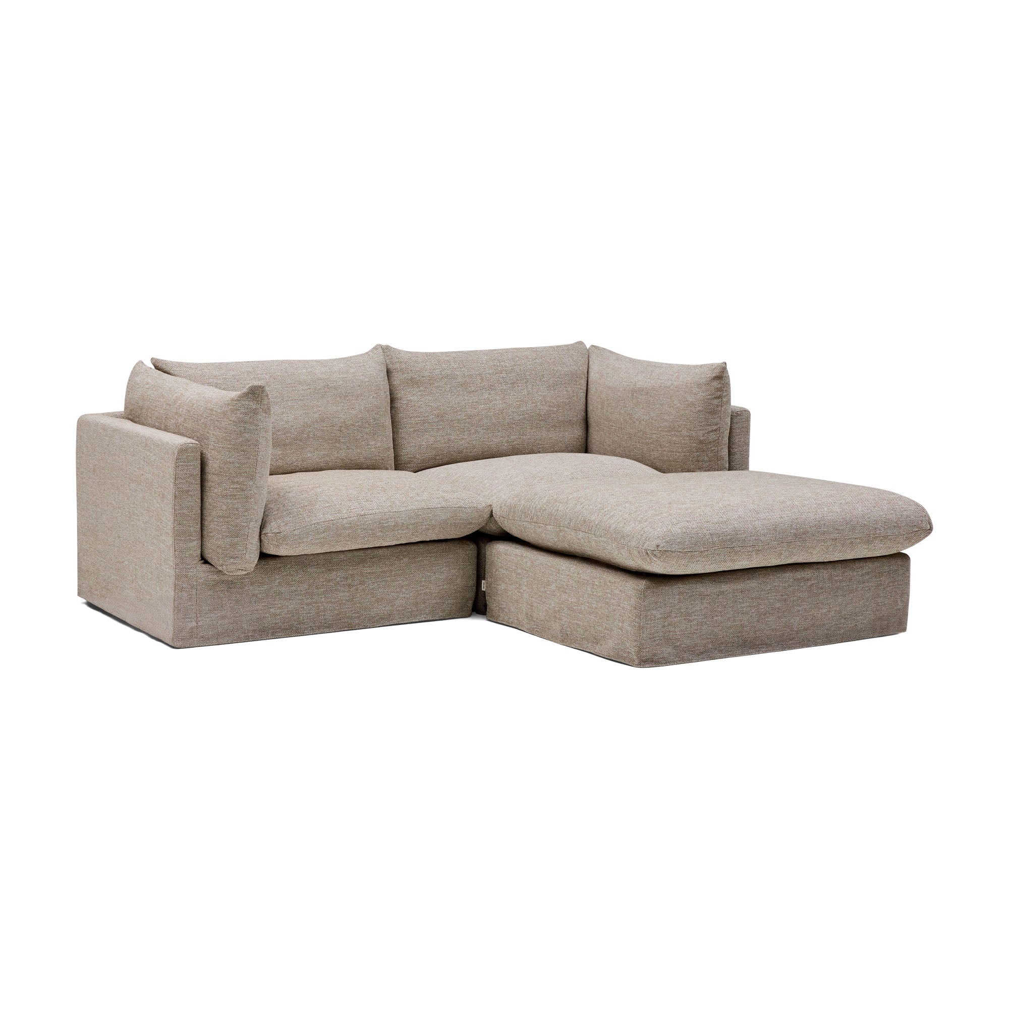 Mia Modular Sofa Husk 2 Seat with Ottoman
