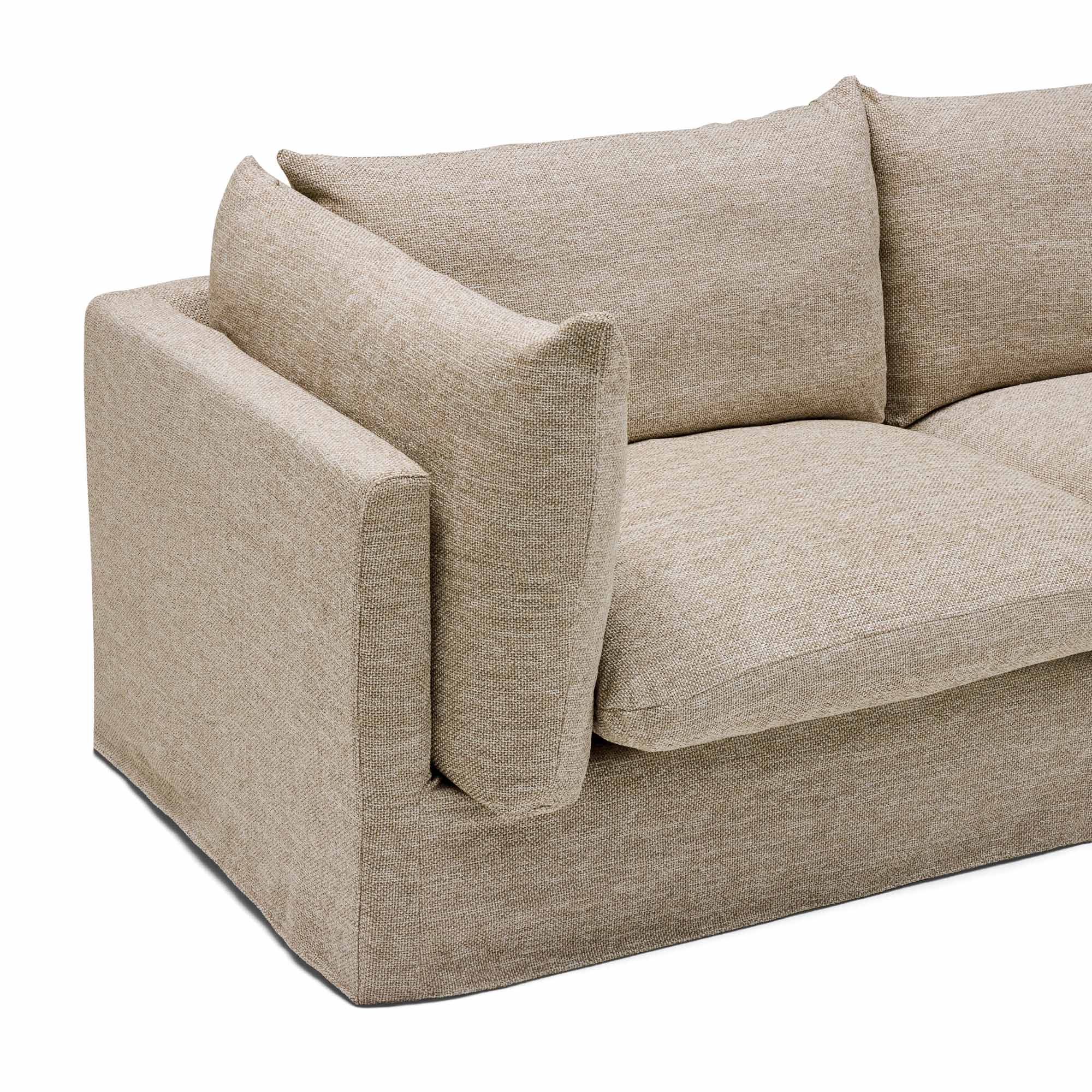 Mia Modular Sofa Husk 2 Seat with Ottoman