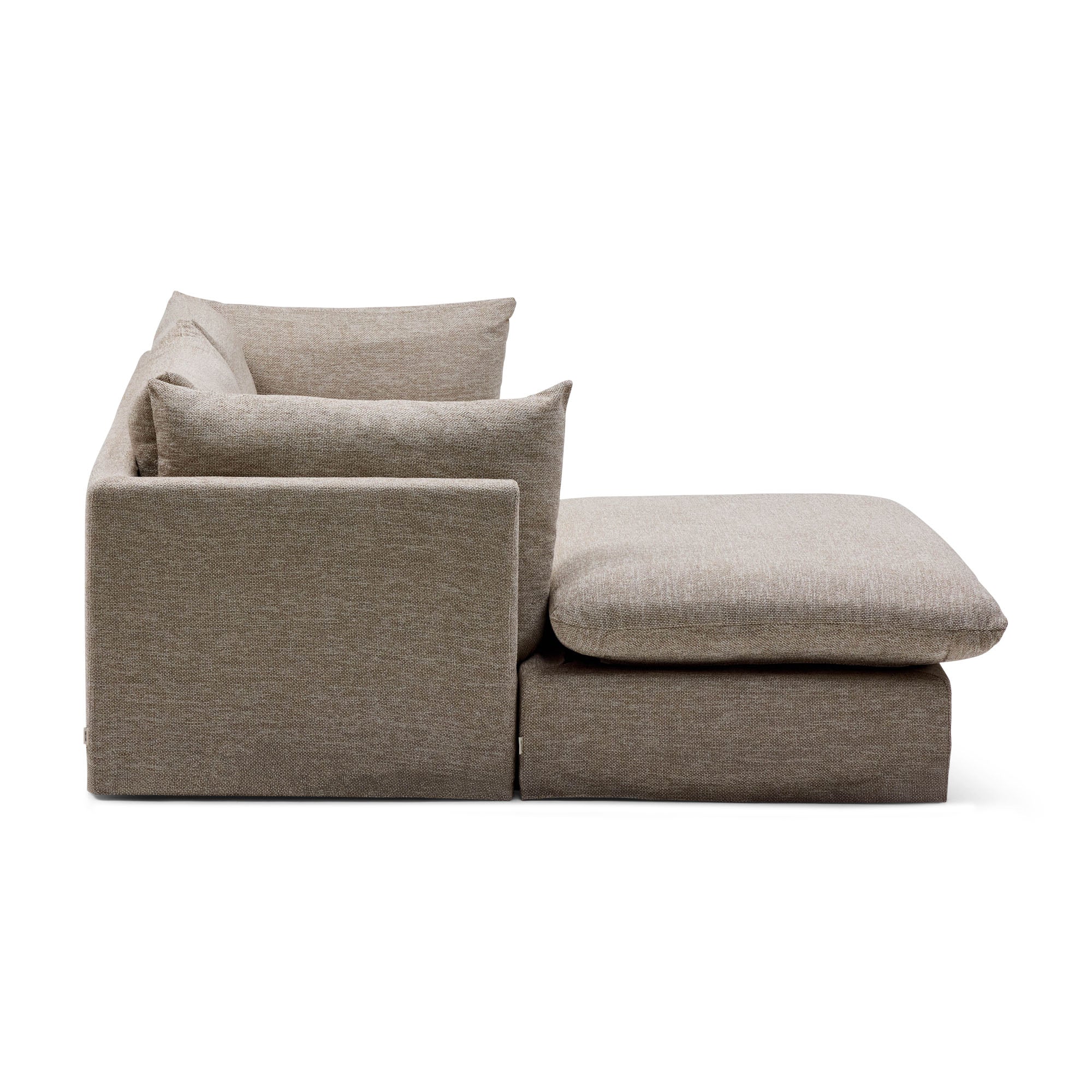 Mia Modular Sofa Husk 2 Seat with Ottoman