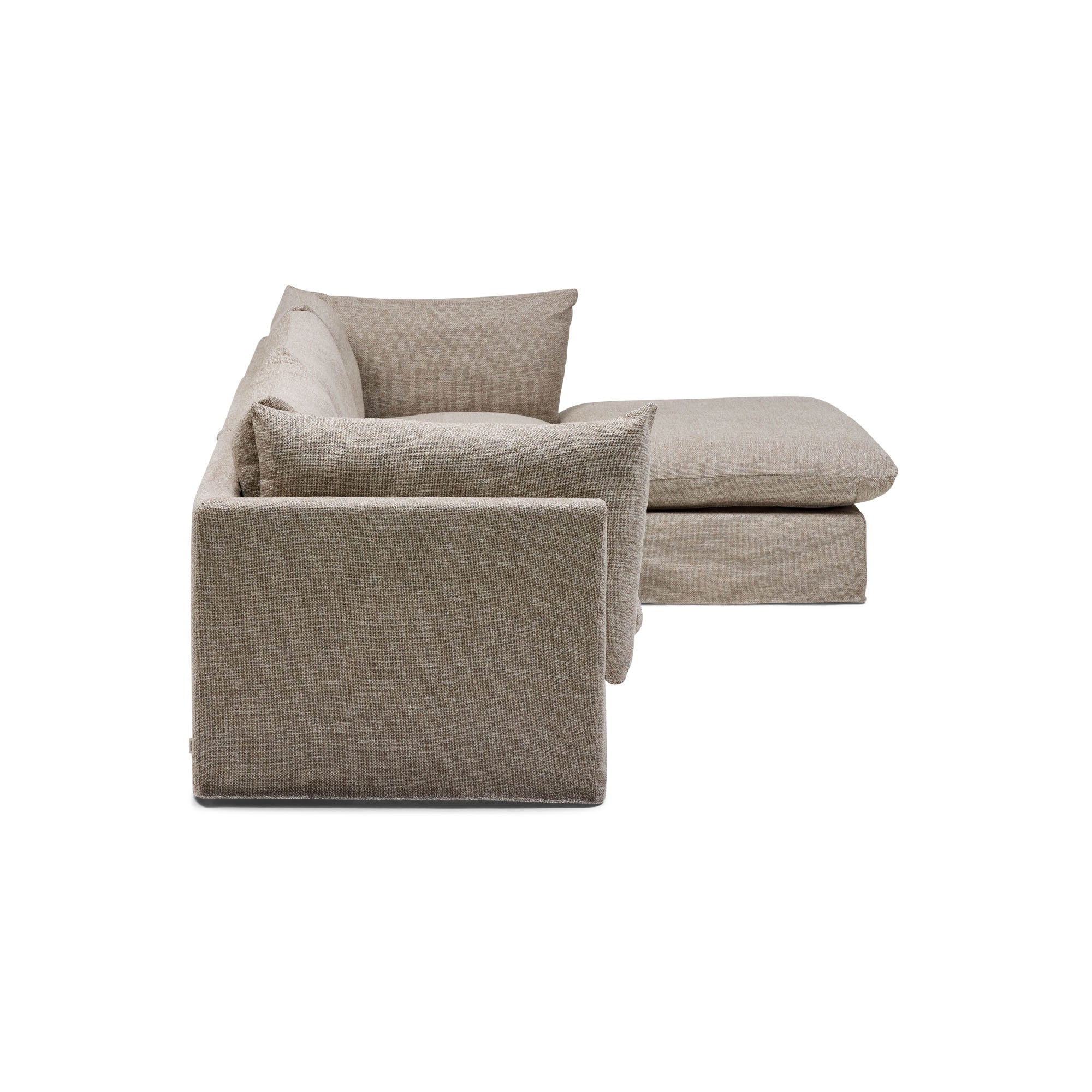 Mia Modular Sofa Husk 3 Seat with Ottoman