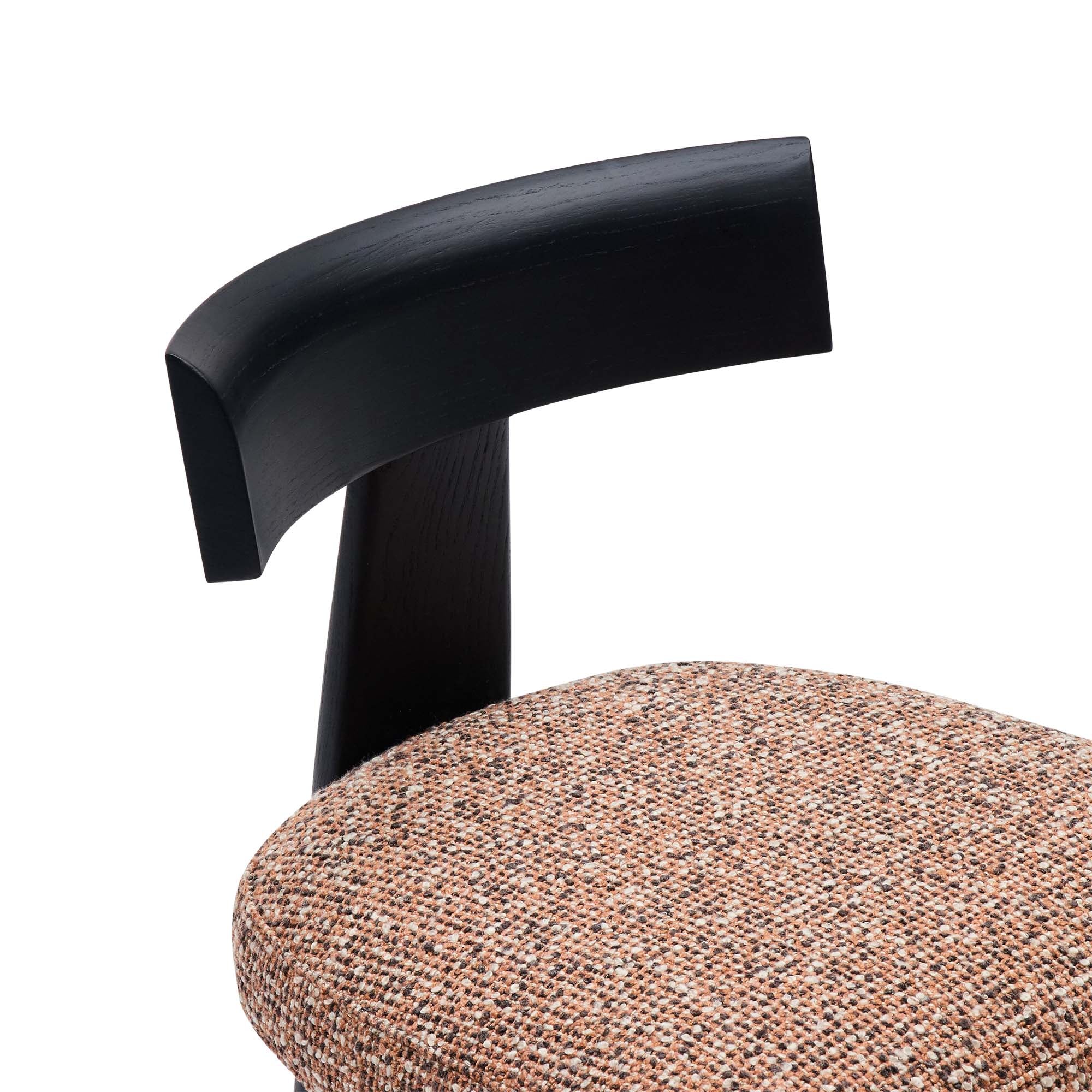 Esra Dining Chair Burnt Sienna Black
