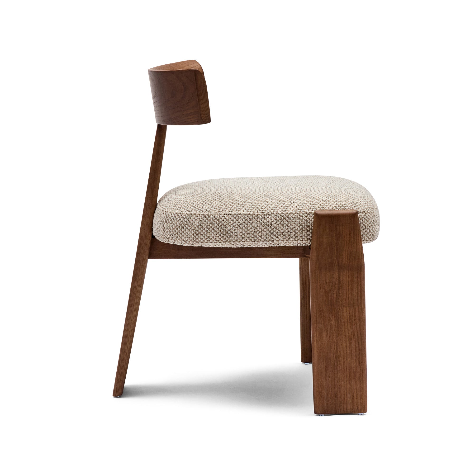 Esra Dining Chair Tusk Beige Walnut