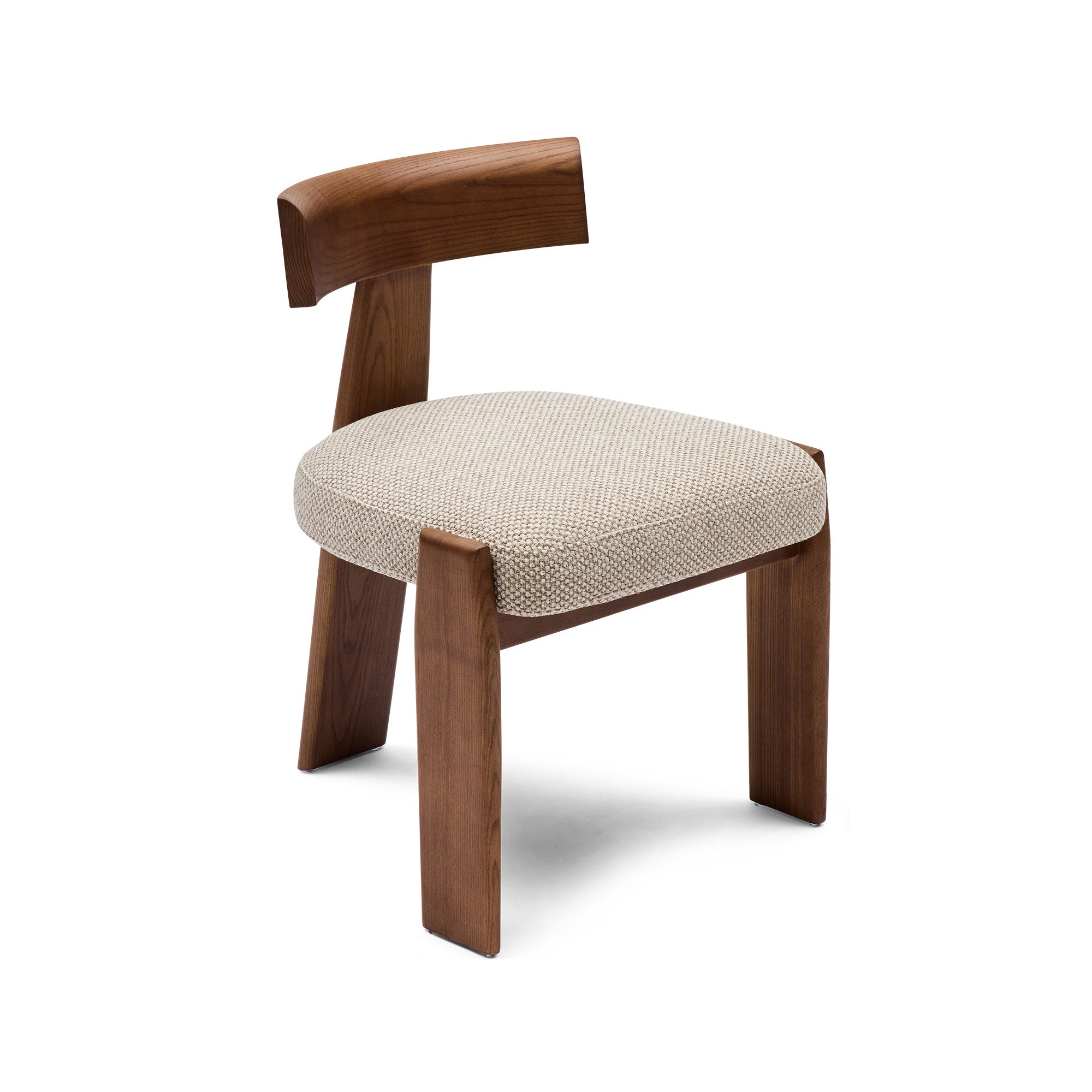 Esra Dining Chair Tusk Beige Walnut