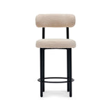Franco Bar Stool Ivory Black