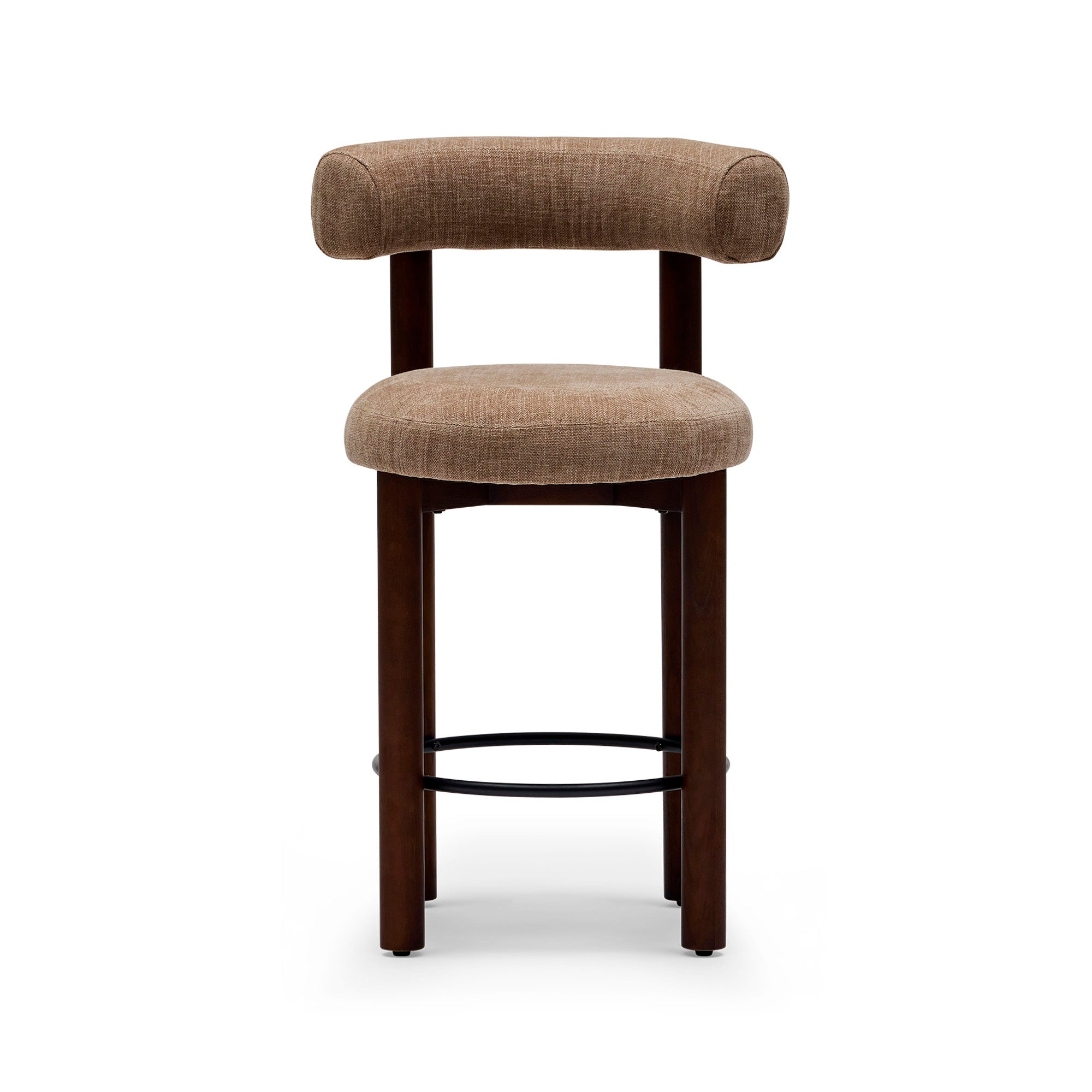 Rossi Bar Stool Mushroom Walnut