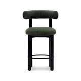 Rossi Bar Stool Moss Green Black