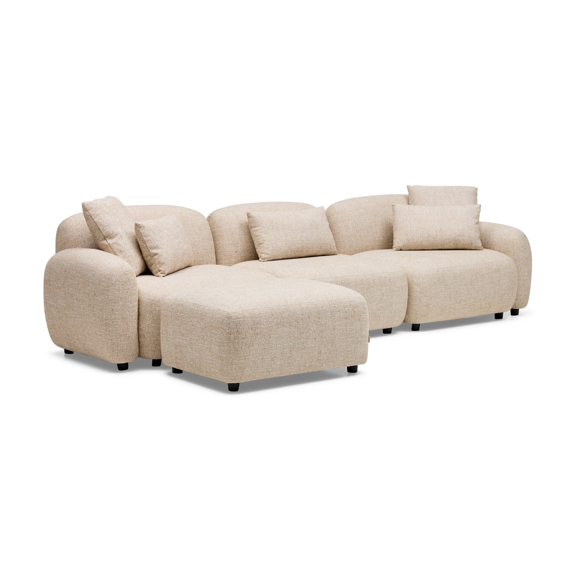 Kaia Modular Sofa 3 Seat with Ottoman
