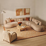 Beni Sectional Sofa Claystone Right Chaise