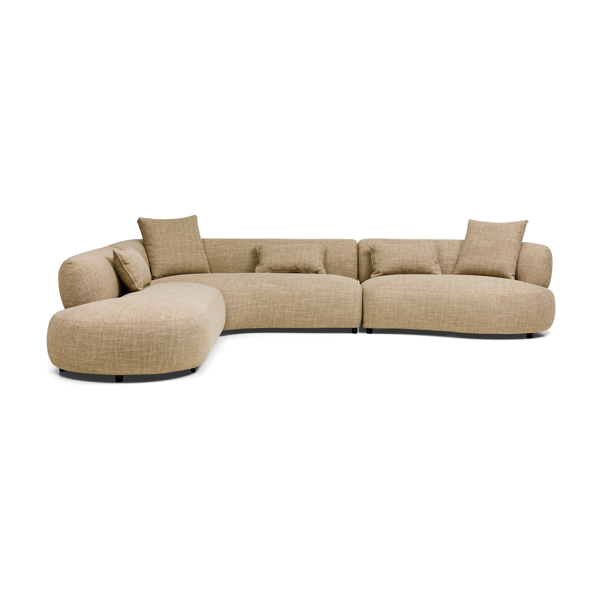 Beni Modular Sofa Left Chaise Claystone