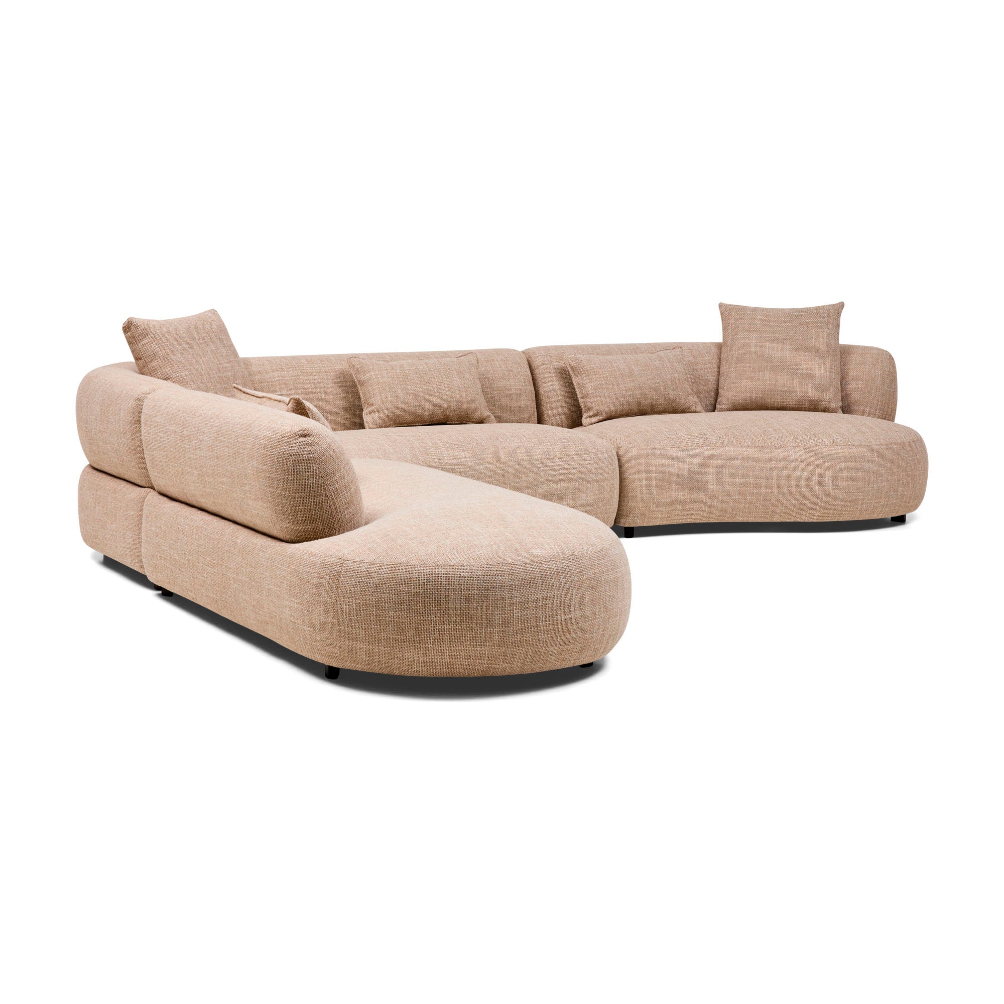 Beni Modular Sofa Left Chaise Claystone