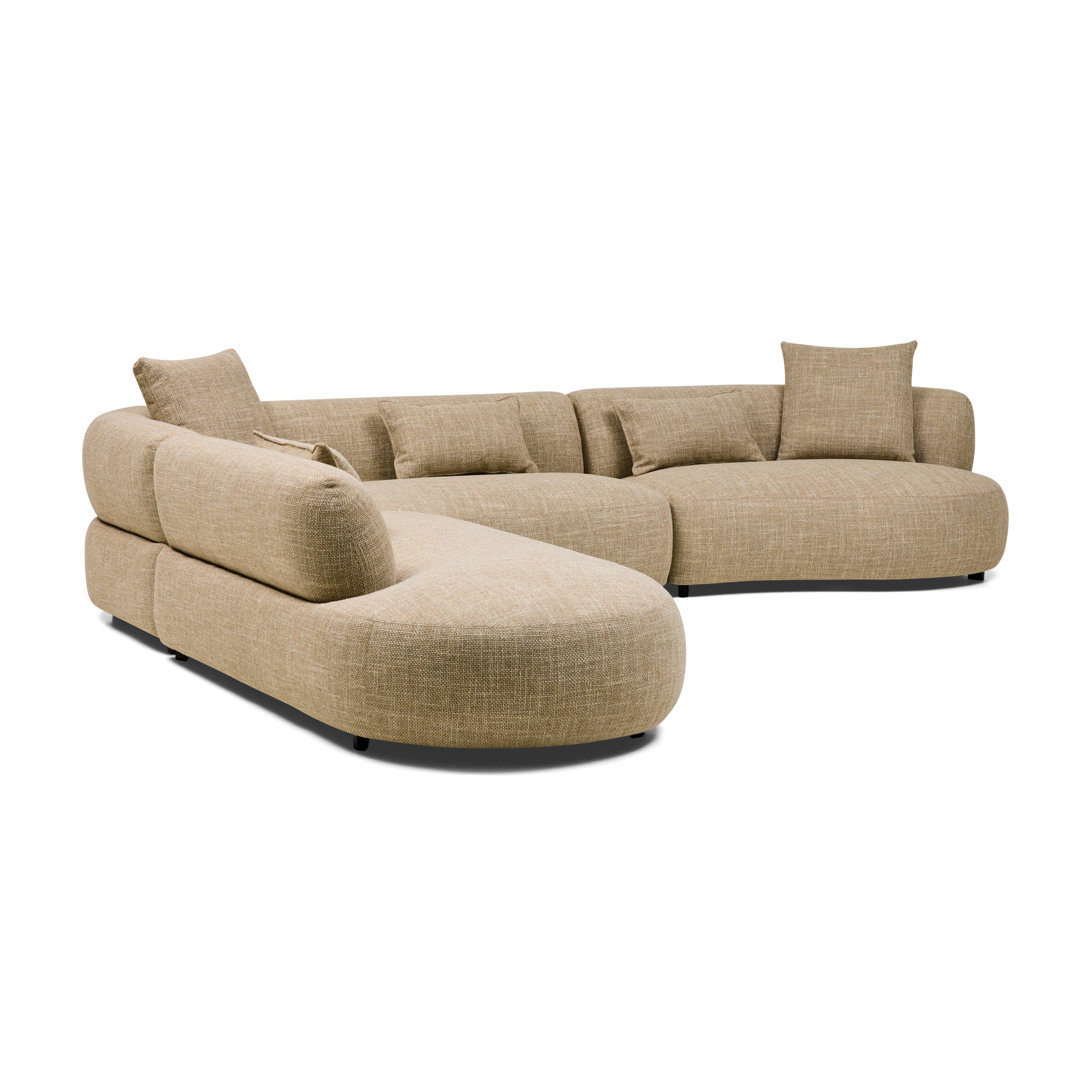 Beni Sectional Sofa Claystone Left Chaise