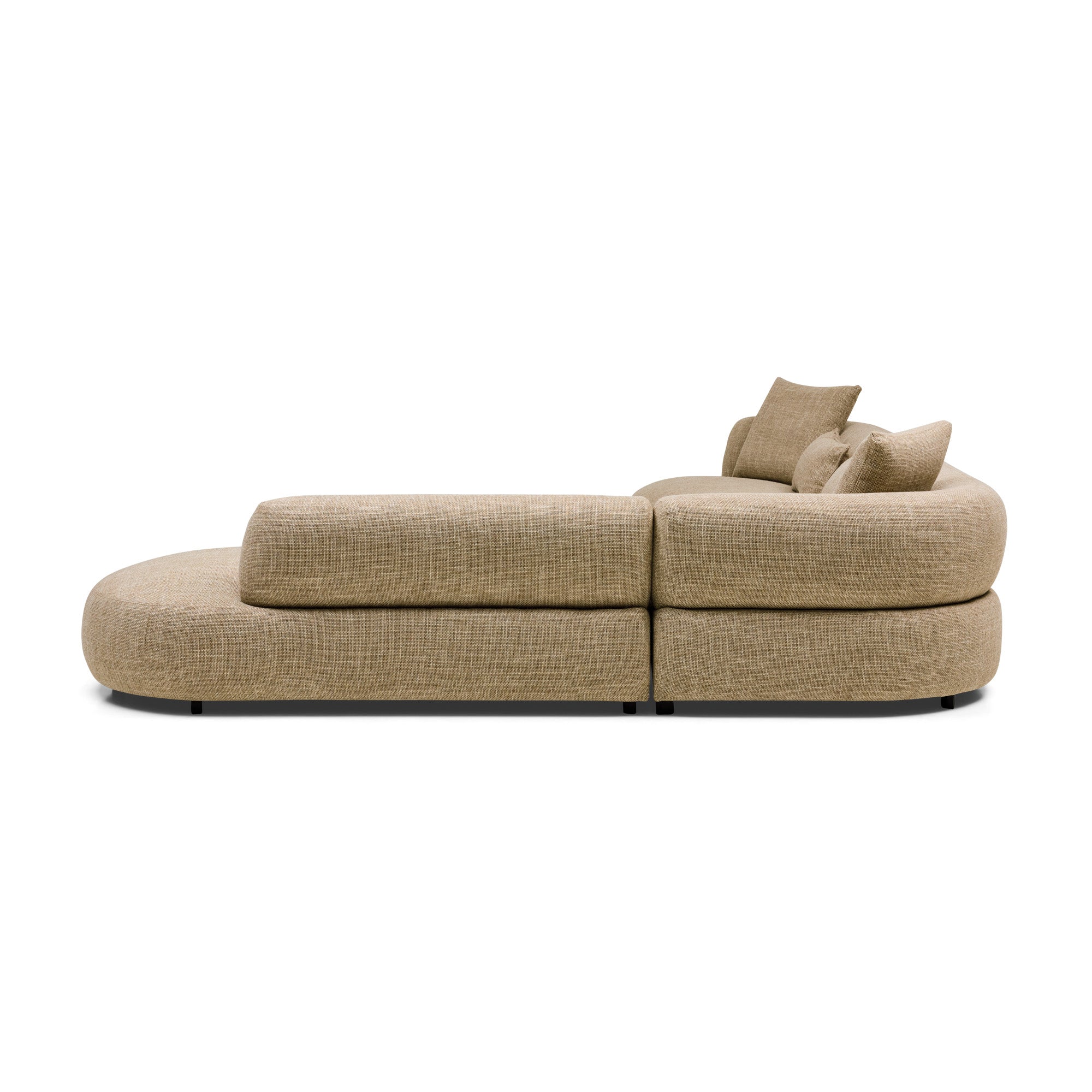 Beni Sectional Sofa Claystone Left Chaise