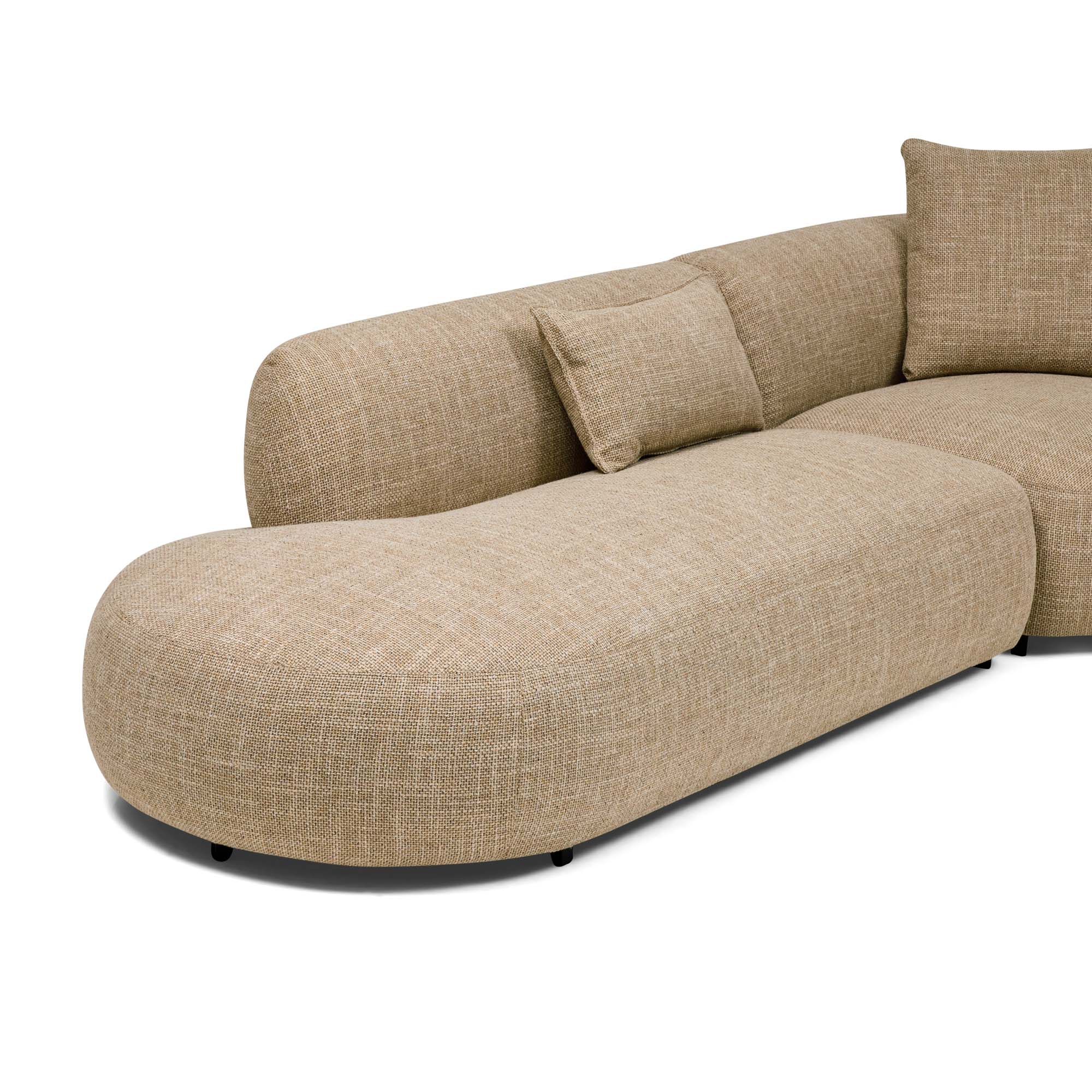 Beni Sectional Sofa Claystone Left Chaise