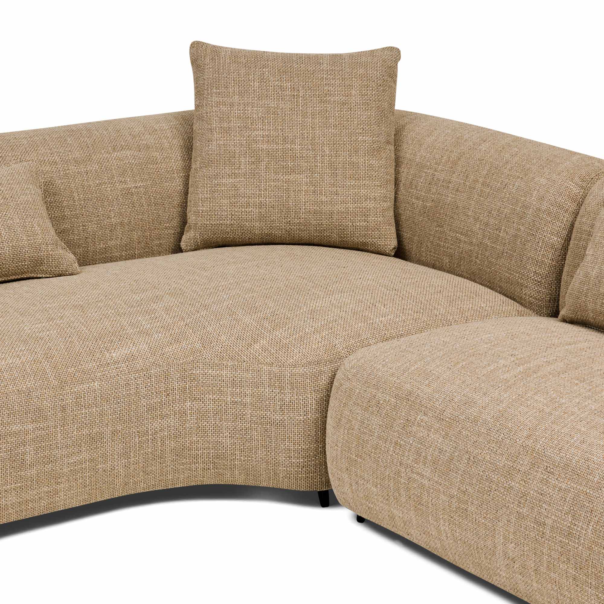 Beni Sectional Sofa Claystone Left Chaise