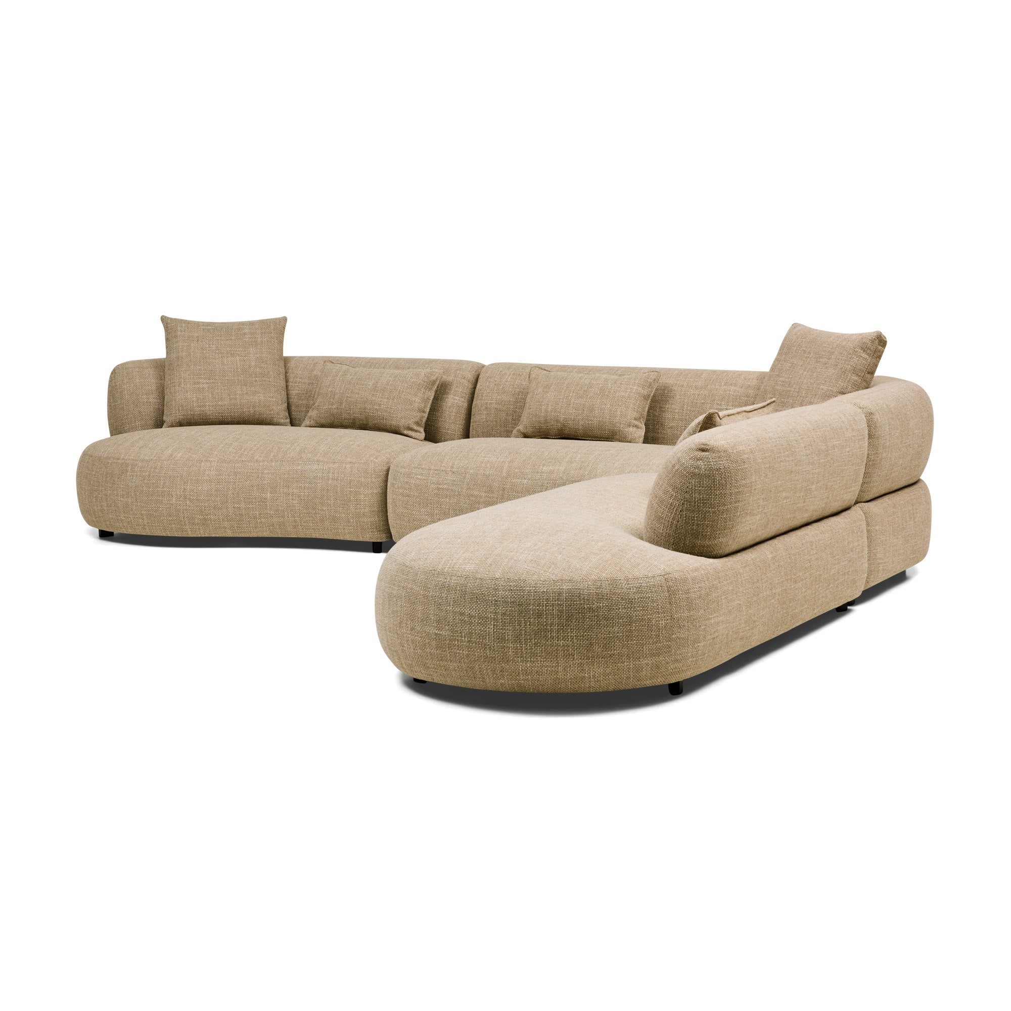 Beni Sectional Sofa Claystone Right Chaise