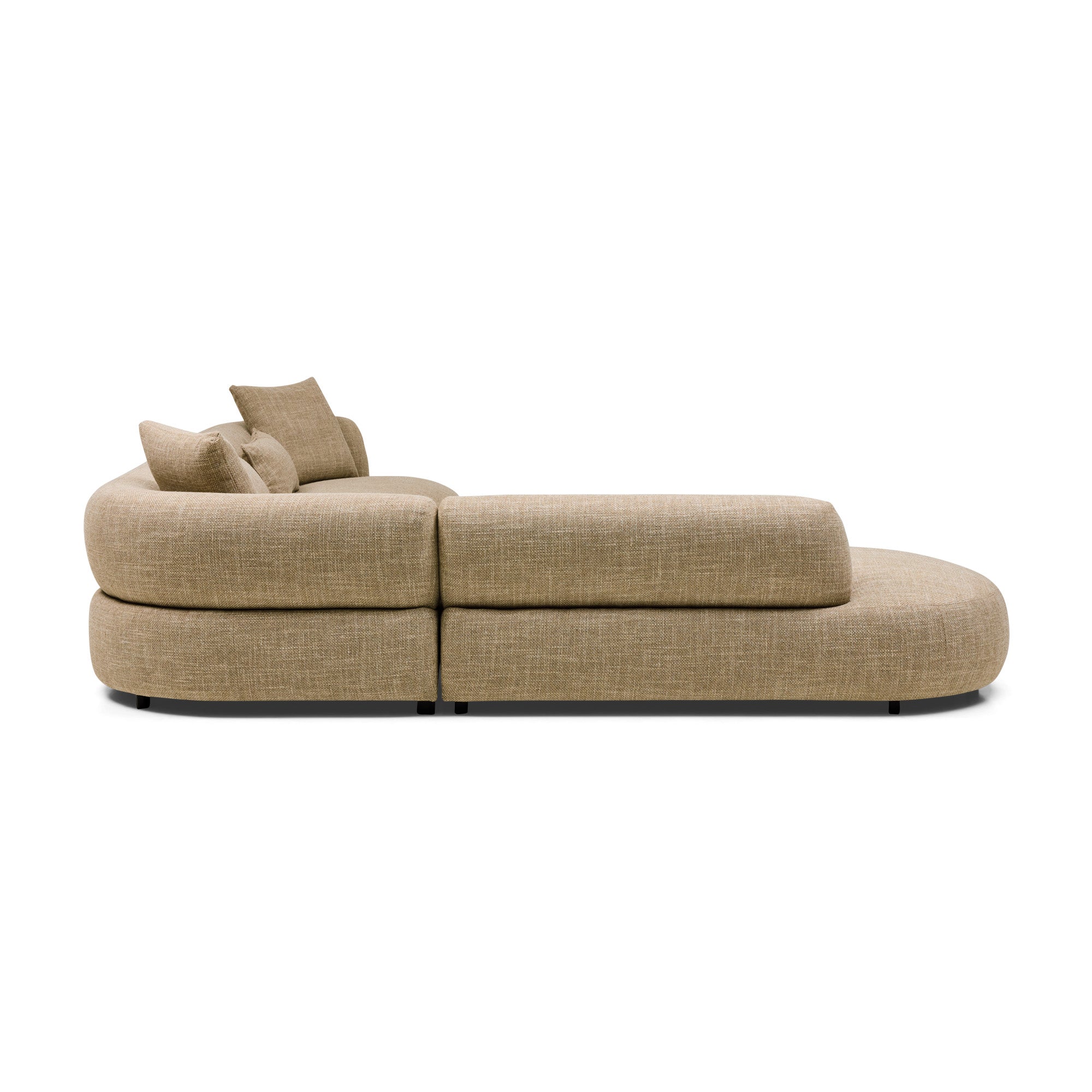 Beni Sectional Sofa Claystone Right Chaise