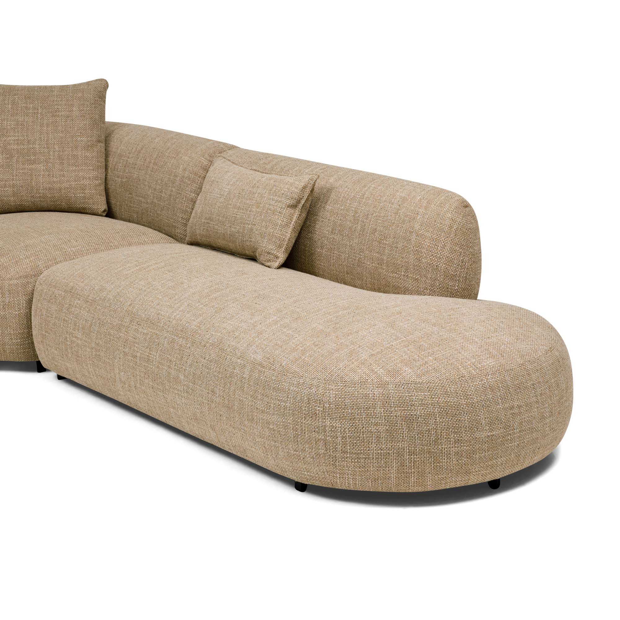 Beni Sectional Sofa Claystone Right Chaise