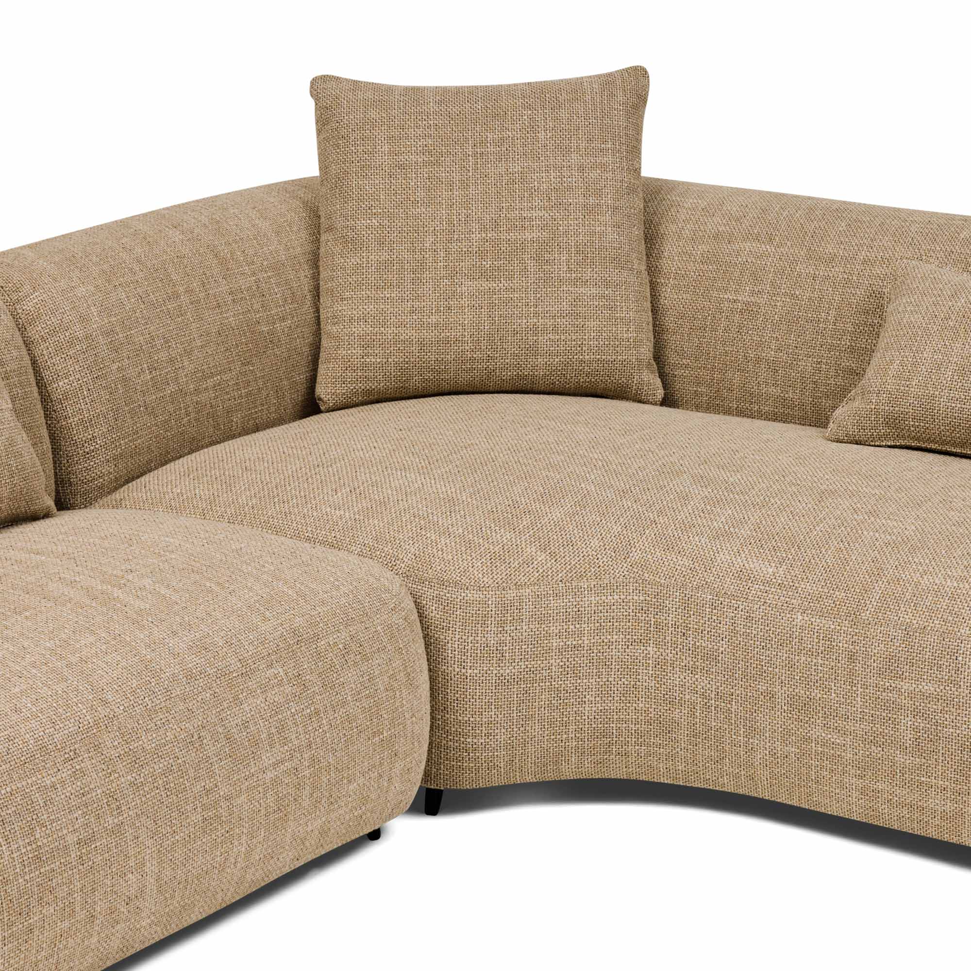 Beni Sectional Sofa Claystone Right Chaise