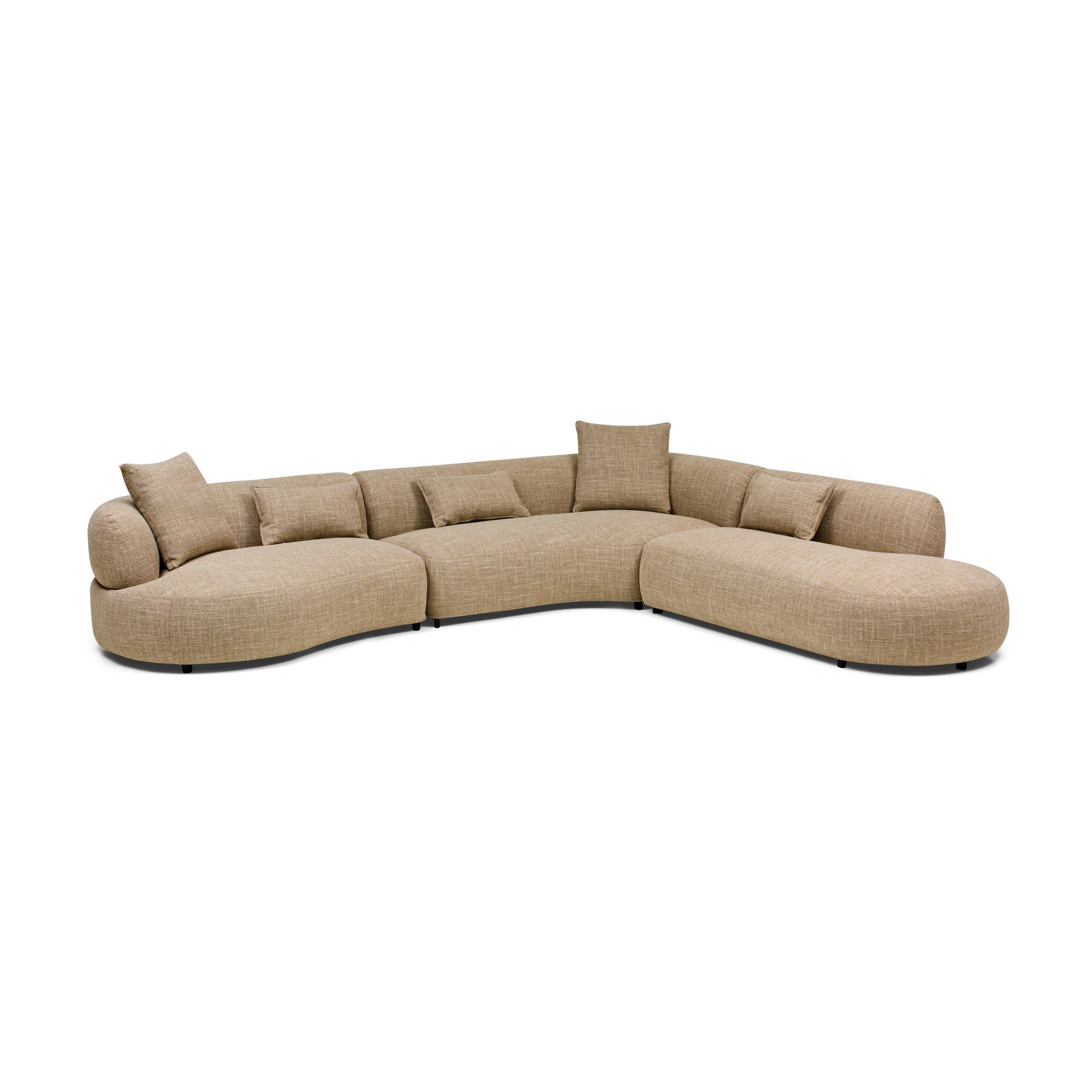 Beni Modular Sofa Right Chaise Claystone