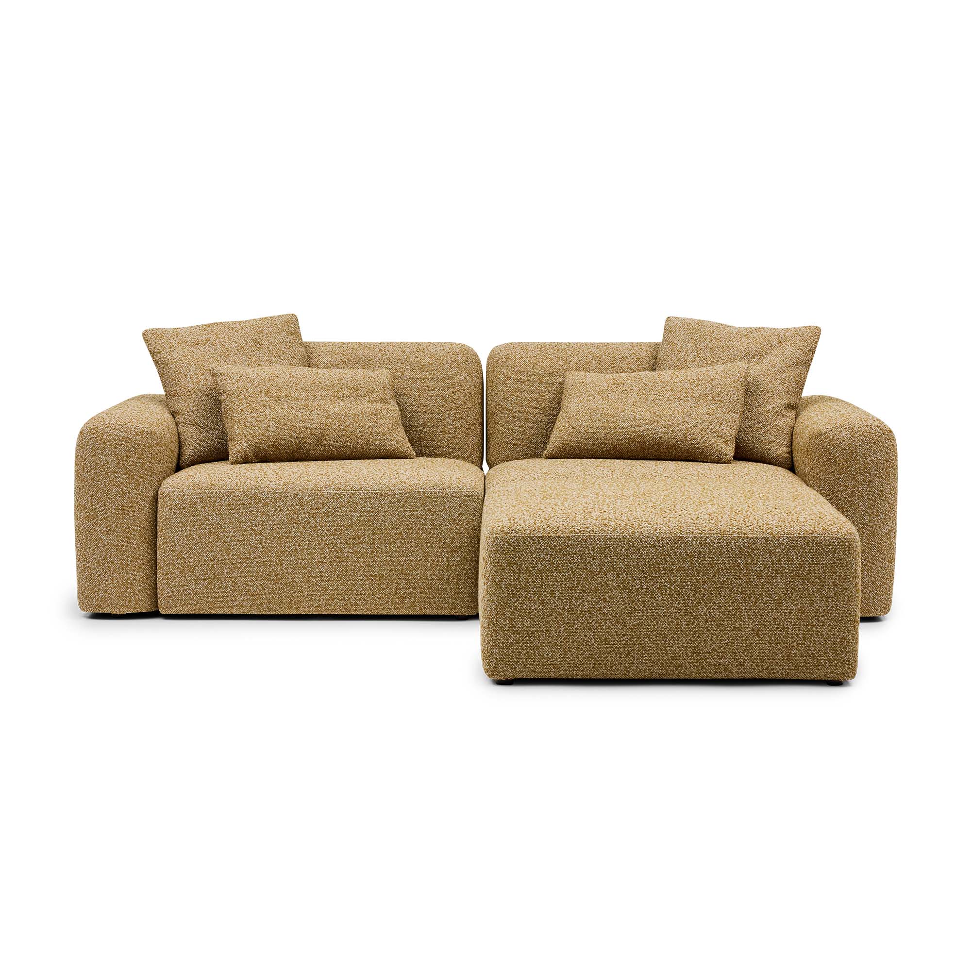 Paige Modular Sofa Dijon 2 Seat with Ottoman