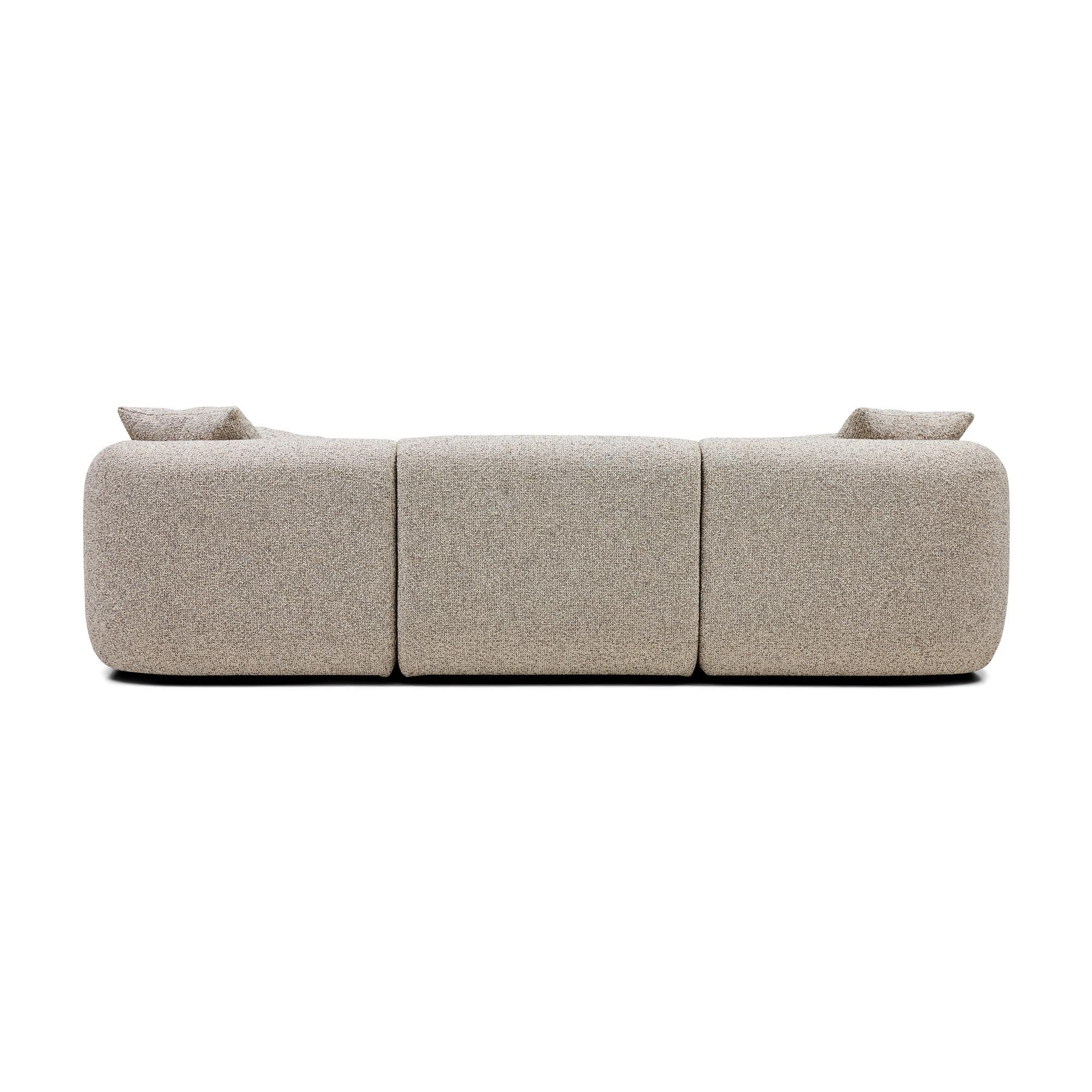 Harris Modular Sofa Moonstone 3 Seat with Ottoman