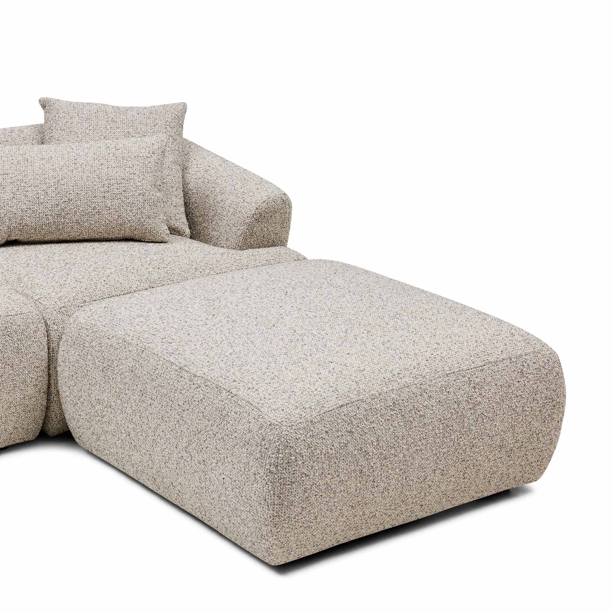 Harris Modular Sofa Moonstone 3 Seat with Ottoman