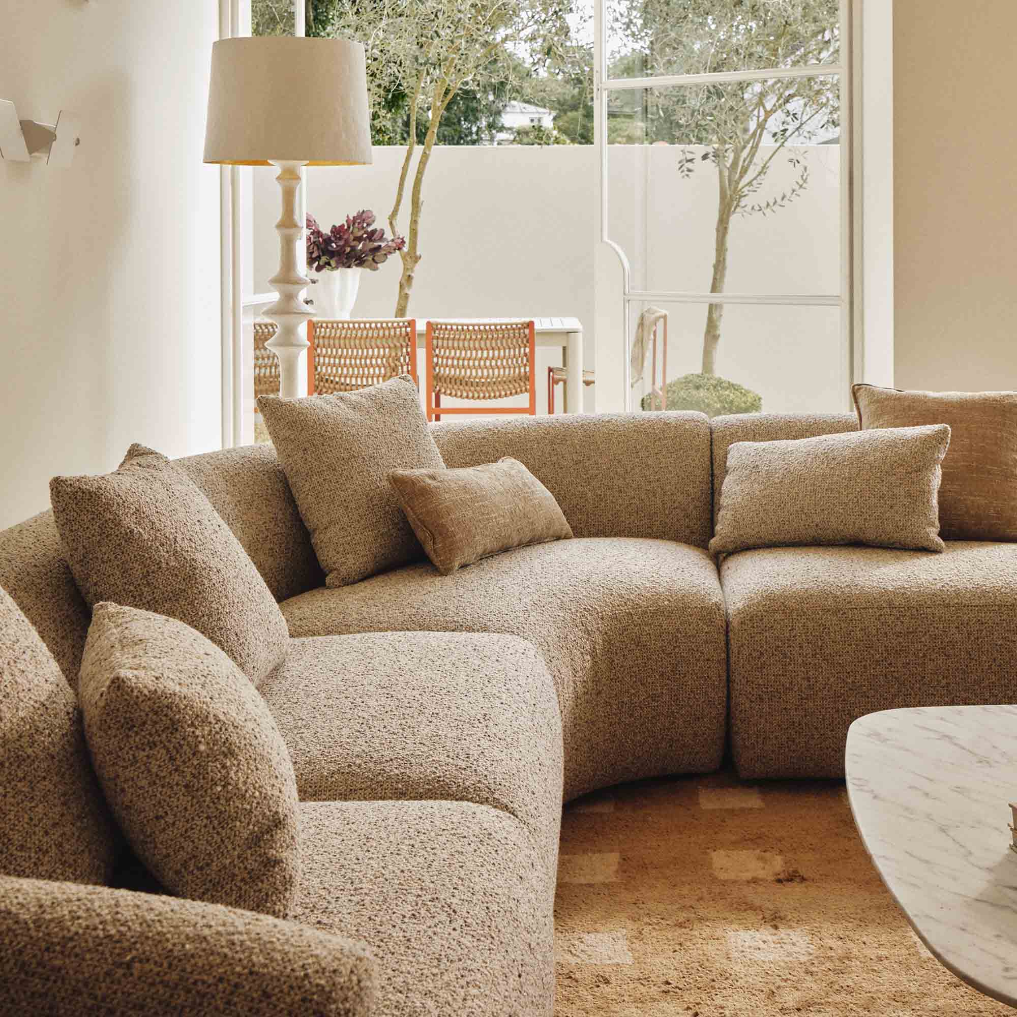 Harris Modular Sofa Moonstone 5 Seat Corner