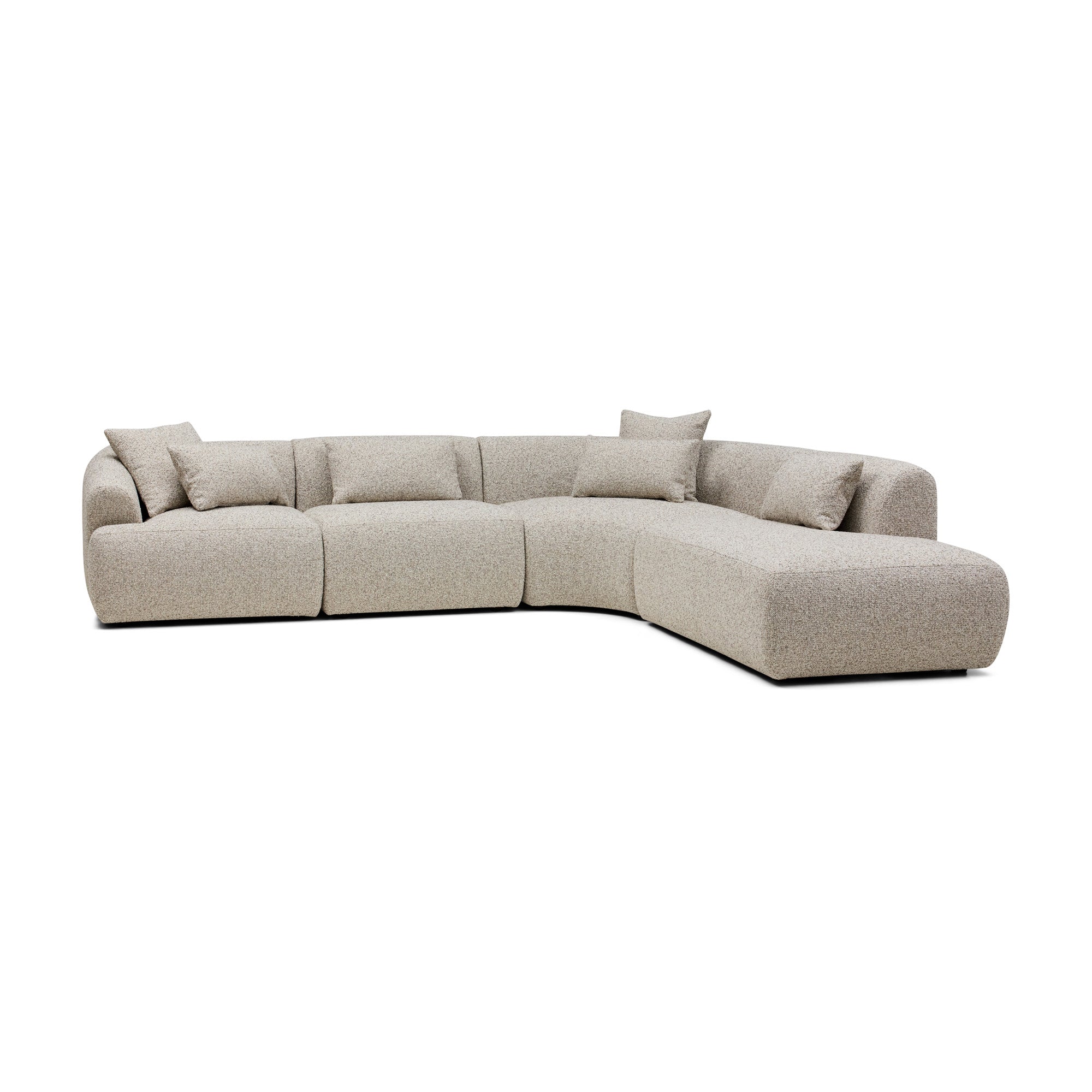 Harris Modular Sofa Moonstone 4 Seat Right Chaise