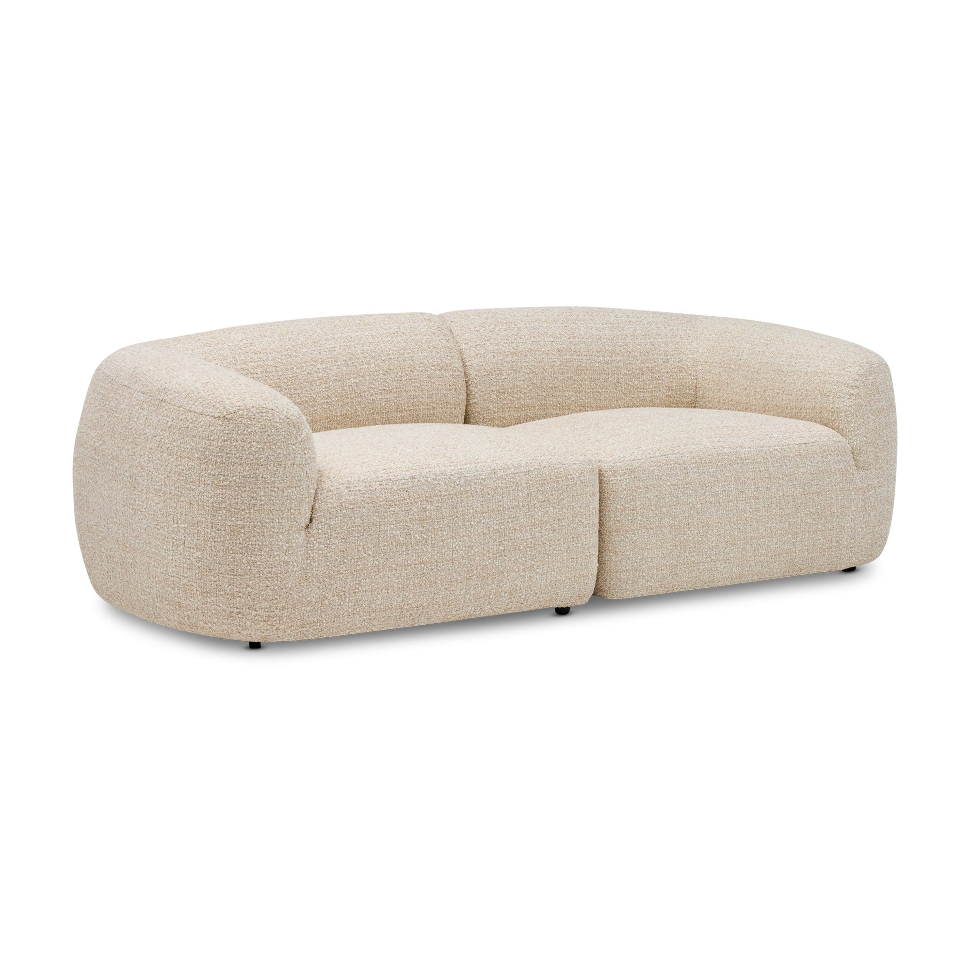 Olivia Modular Sofa Greige Pebble 2 Seat