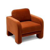 Adele Chair Tangerine Velvet