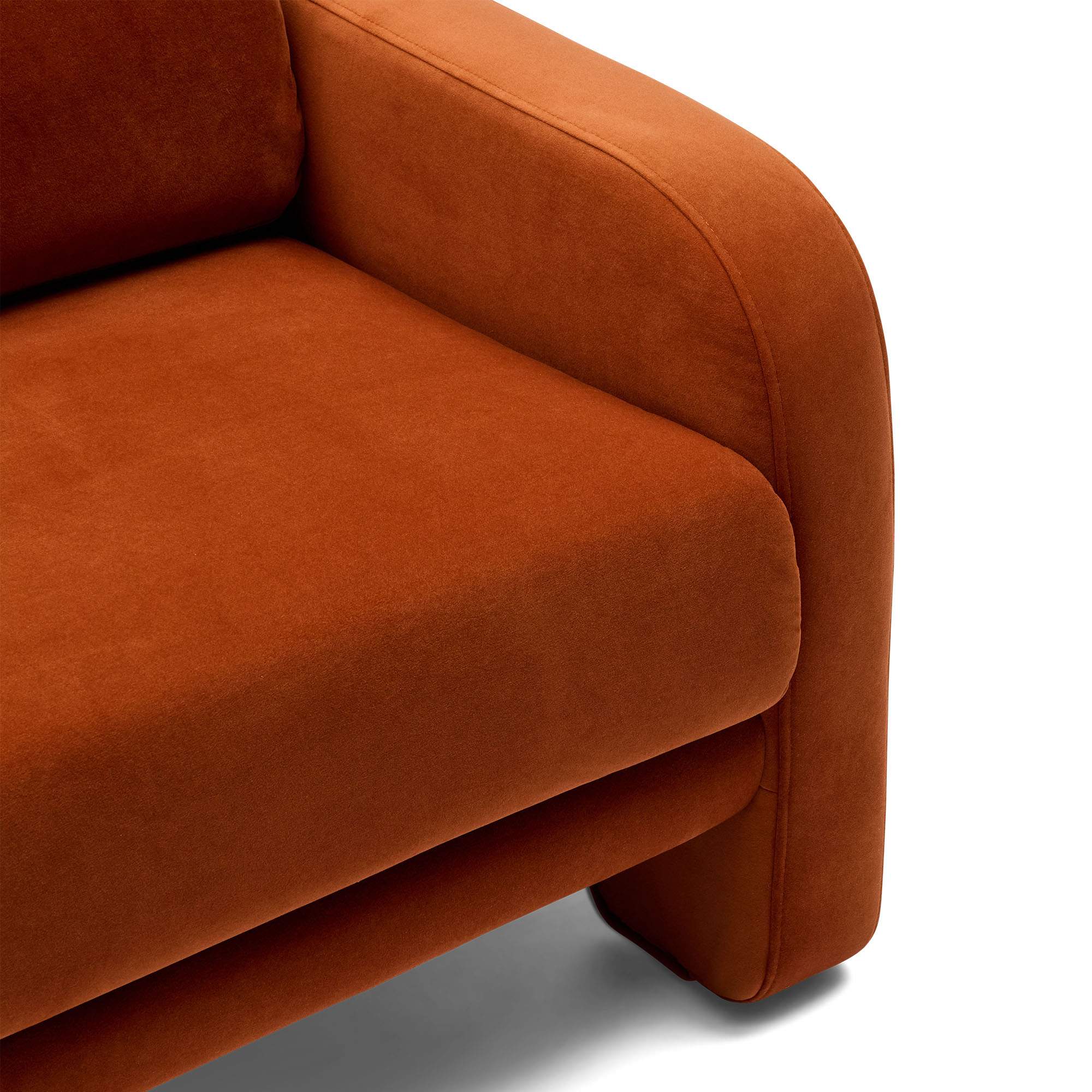 Adele Chair Tangerine Velvet